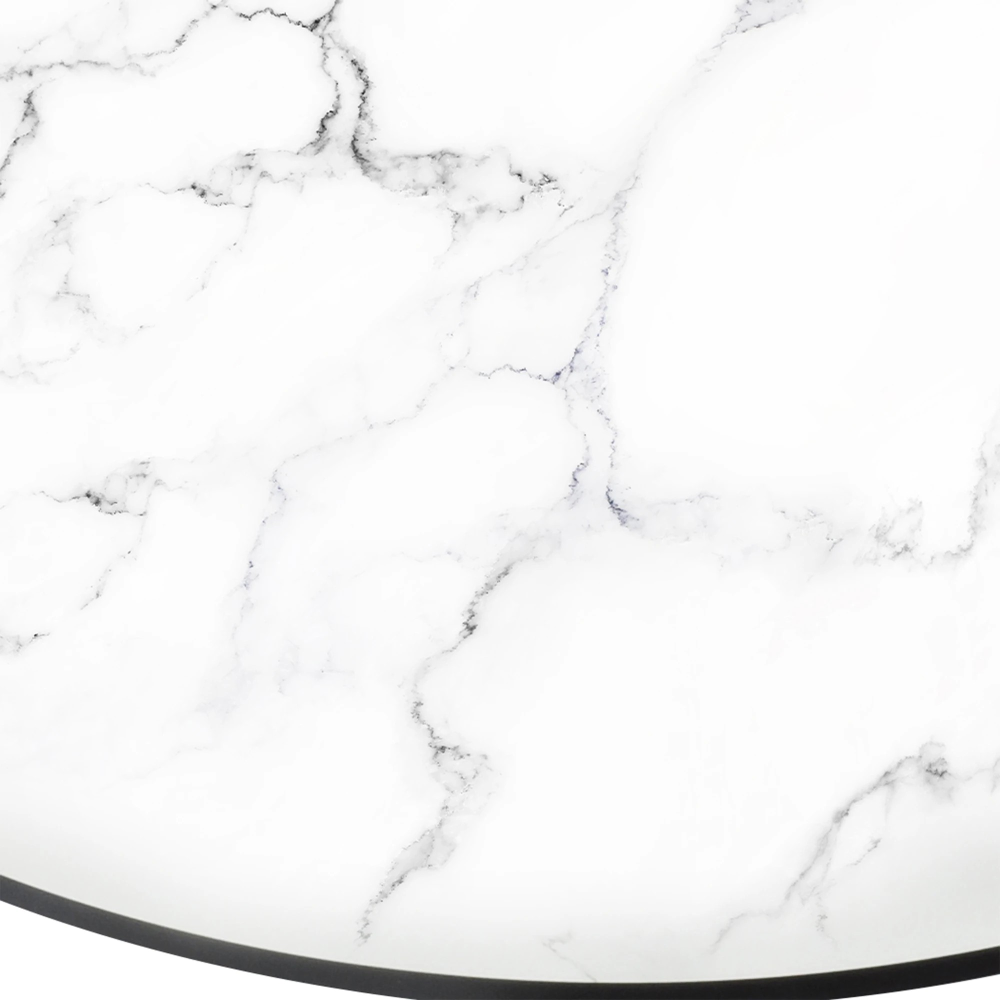 4 Levede Round Marble Dining Table - Black, 4 of 6