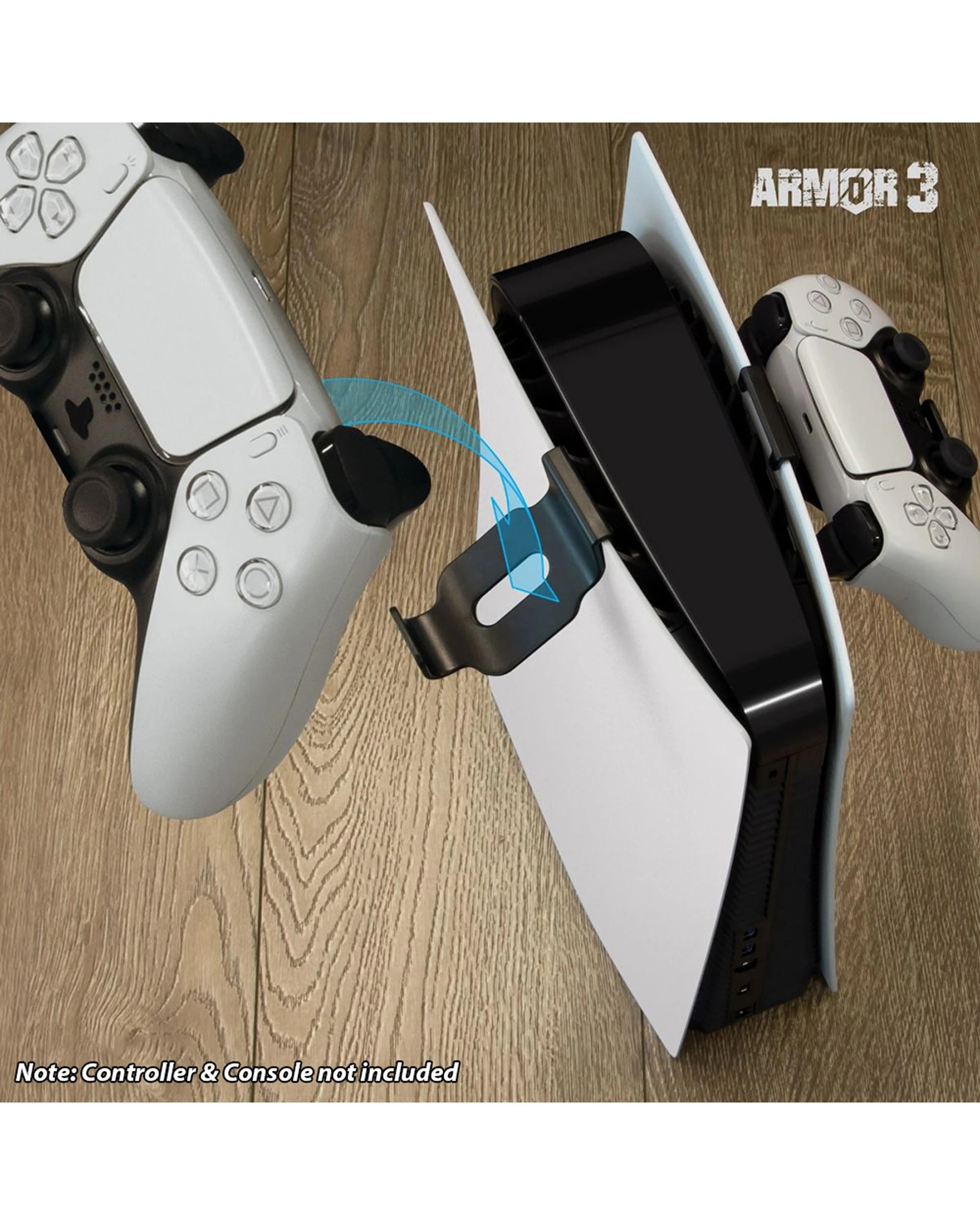 4 Armor3 Console Controller and Headset Controller 2 Pack - Black, 4 of 5