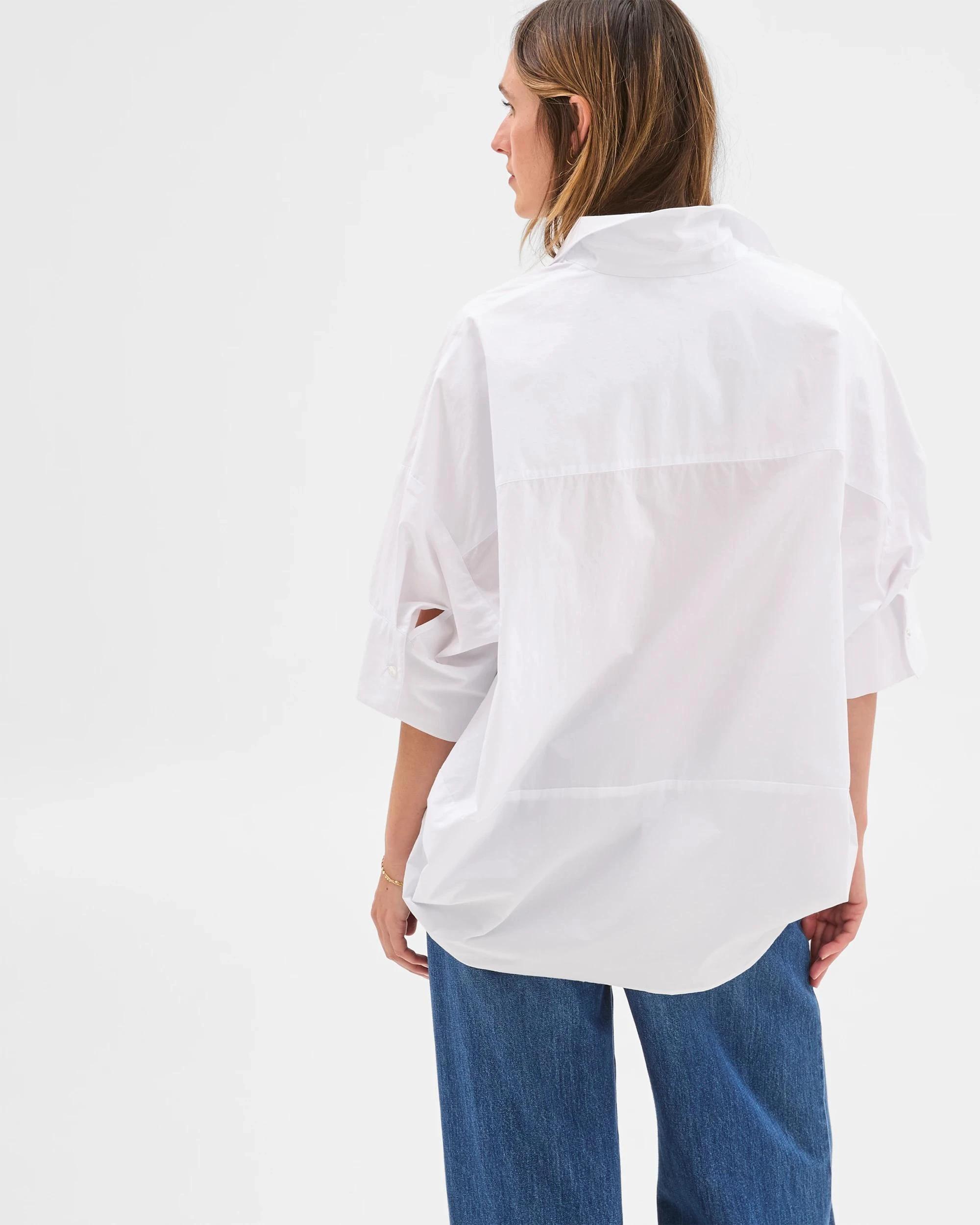 5 Target Australian Cotton Short Sleeve Popover Shirt WHITE, 5 of 6