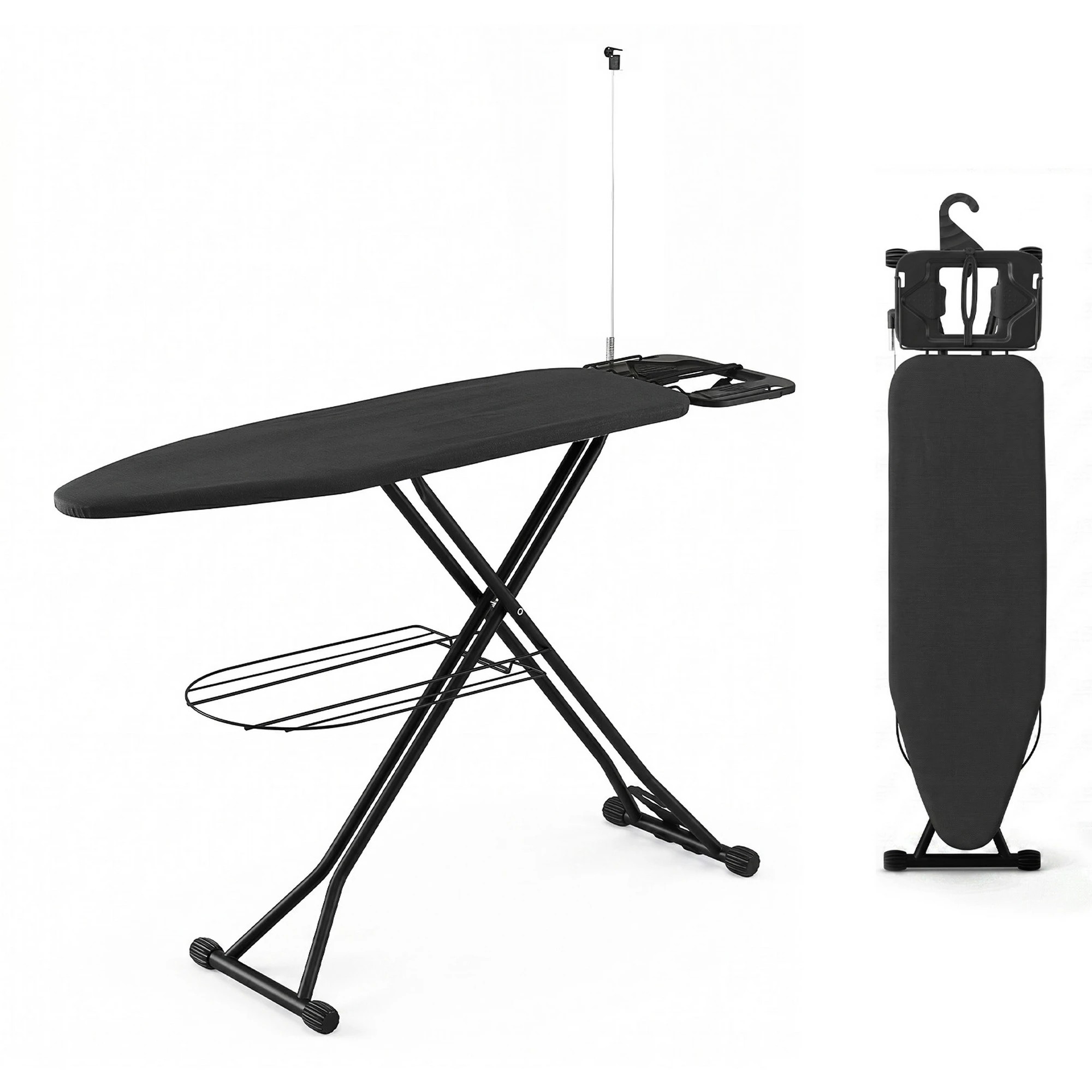 1 Artiss Foldable Ironing Board with Iron Rest Ironing Board for Laundry Room - Grey, 1 of 9
