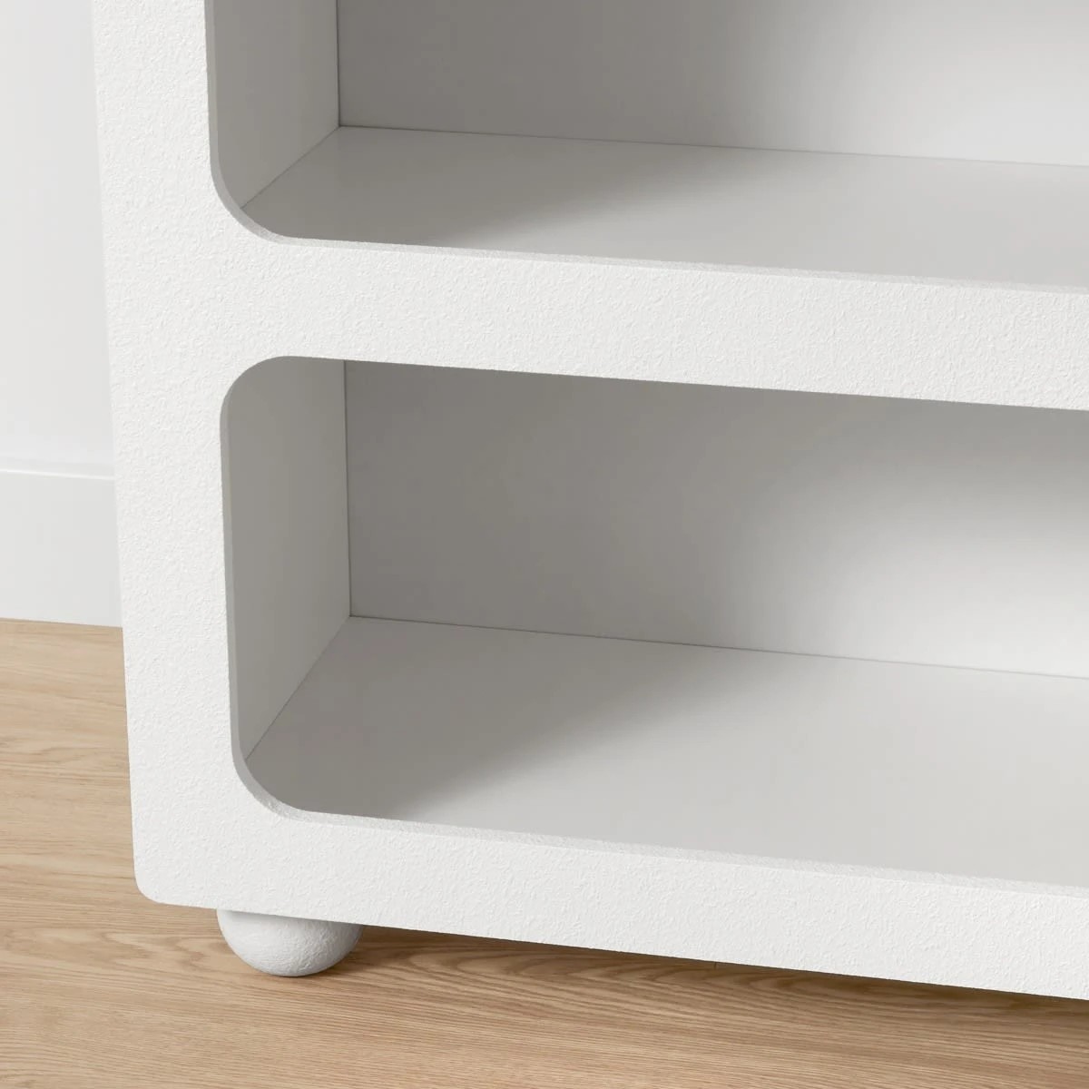 8 Textured Arched Bookcase - White, 8 of 10