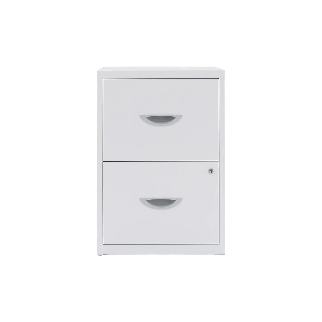 2 Soho 2 Drawer Filing Cabinet White, 2 of 4