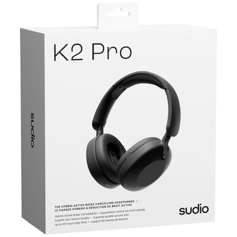 5 Sudio K2 Pro Hybrid ANC Wireless Headphones Black, 5 of 5