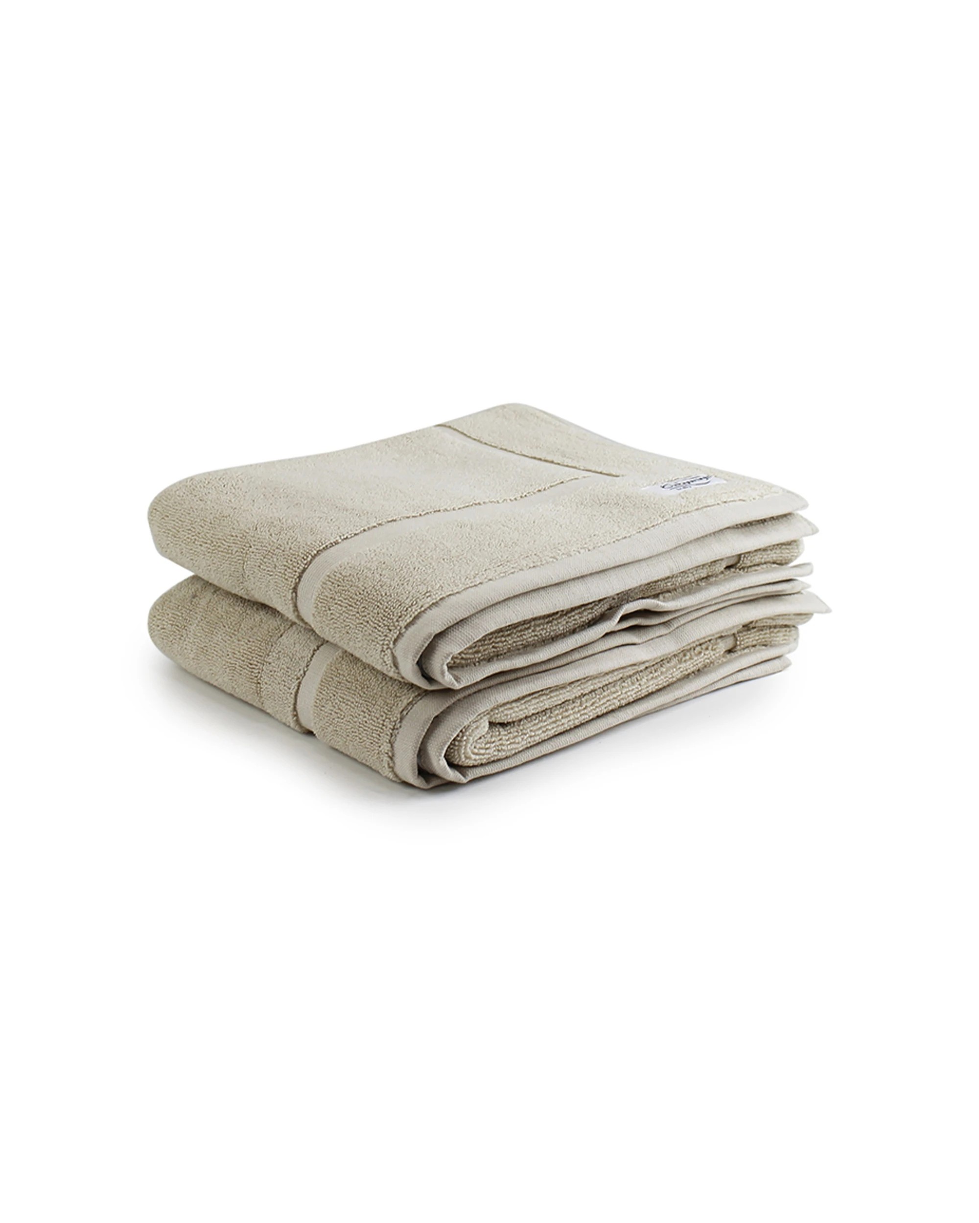 1 Onkaparinga 2pc 60x90cm Flinders Bath Mat 800GSM Linen - Beige, 1 of 1