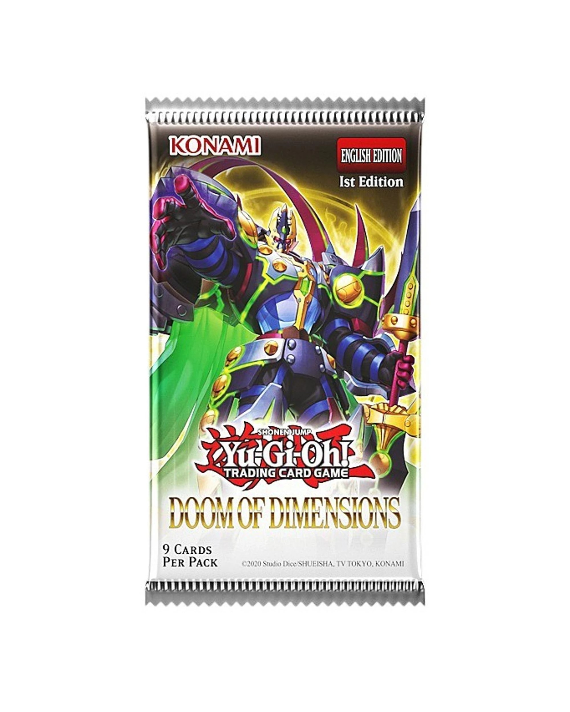1 Konami Yu-Gi-Oh! TCG: Doom of Dimensions Booster Pack, 1 of 1
