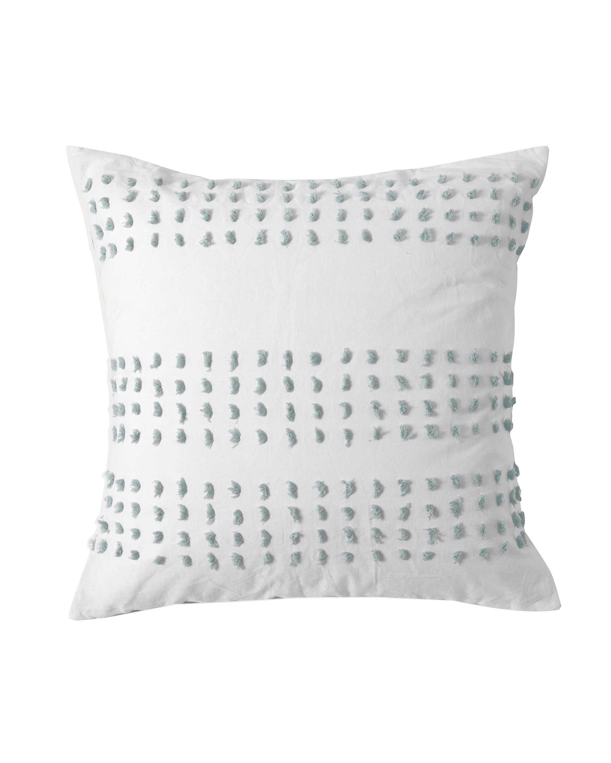 3 Dreamaker Clovelly Tufted Stripe European Pillowcase - Seafoam Blue, 3 of 8