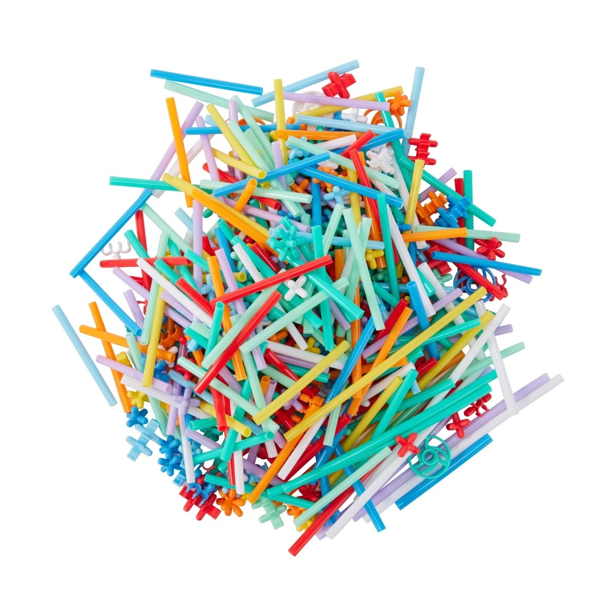 5 700 Piece Play and Learn Straw Tube Construction Activity Tub, 5 of 9