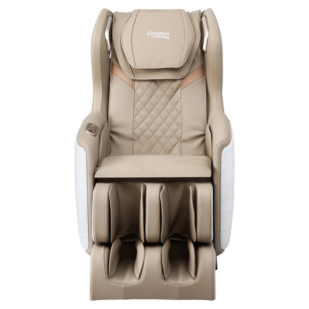3 Livemor Massage Chair Electric Recliner Home Massager 3D OLIN - Beige, 3 of 9
