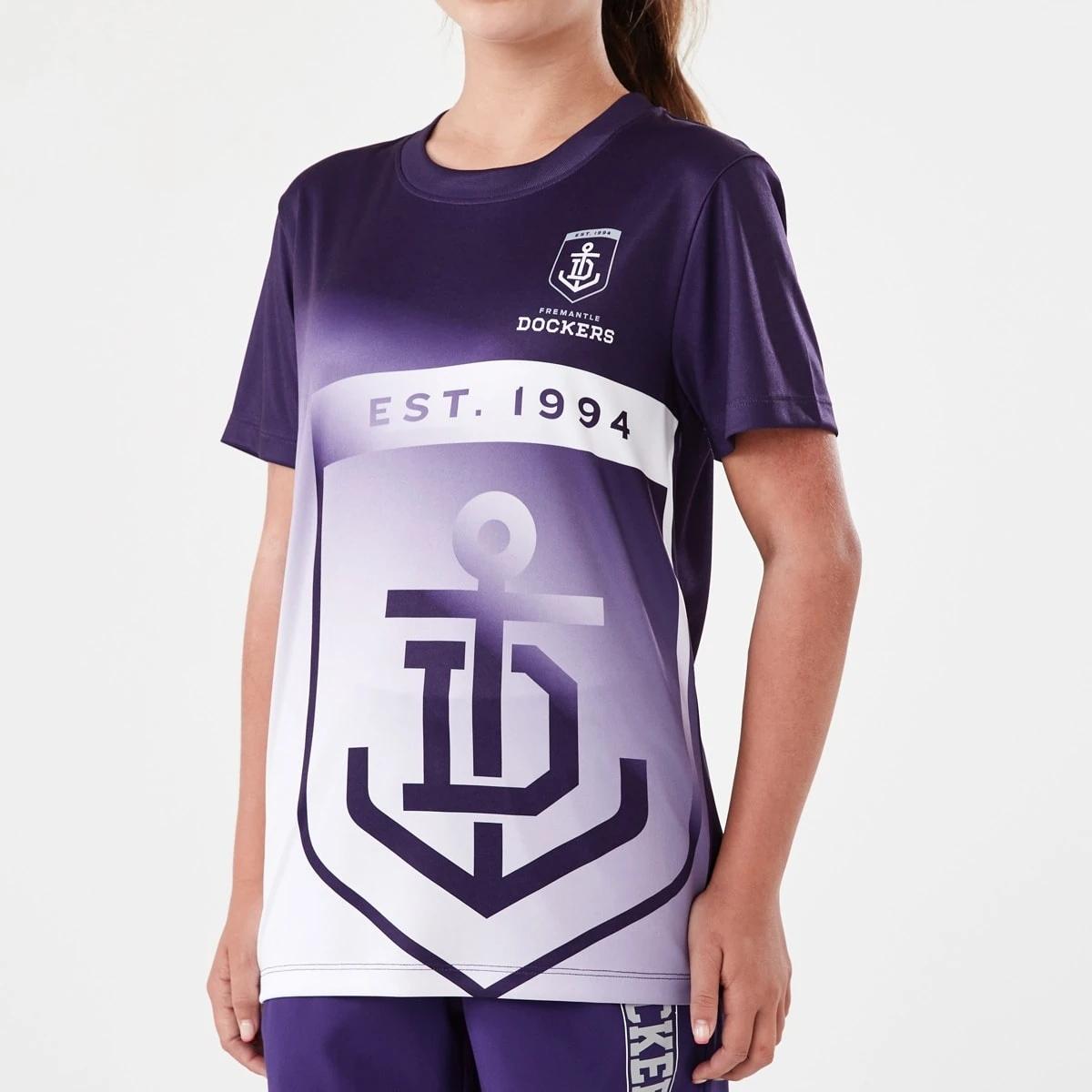 6 Official AFL Kids Training T-shirt Fremantle, 6 of 10