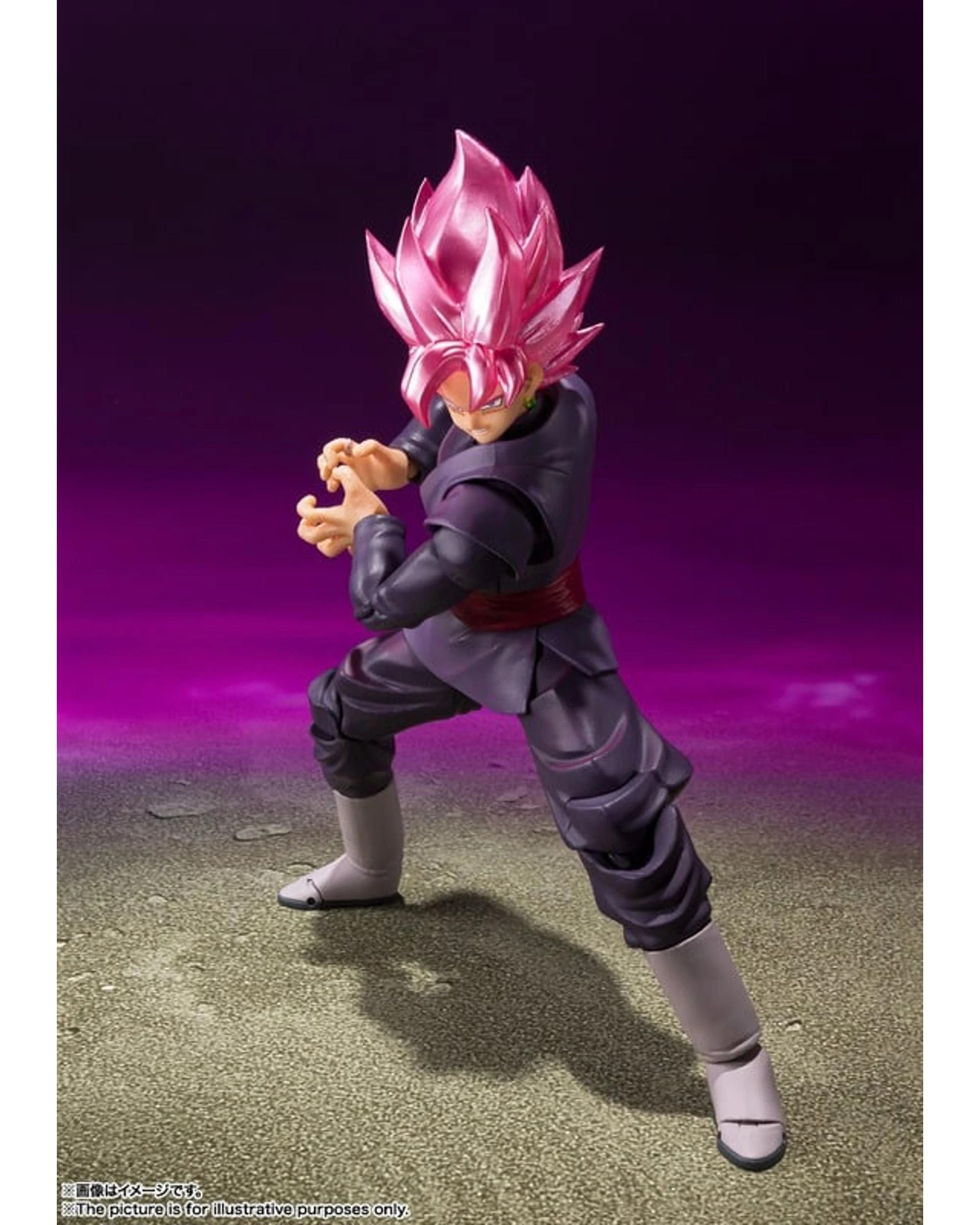 5 Tamashii Nations S.H.Figuarts Dragon Ball Goku Black Super Saiyan Rose Figure, 5 of 7