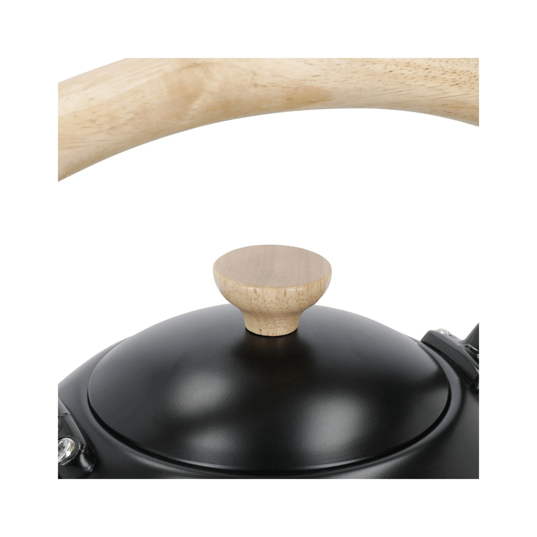 6 LA CAFETIERE Stovetop Whistling Tea Kettle 1.6L Stainless Steel Beechwood, 6 of 9