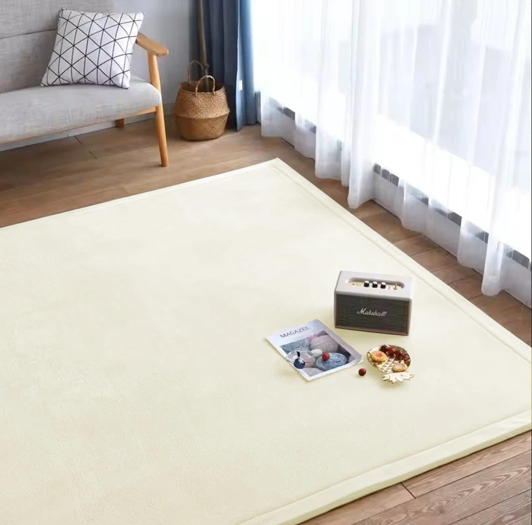 1 La Grace Home Soft Touch Ultra Plush Memory Foam Tatami Mat - 150x200 - White, 1 of 2
