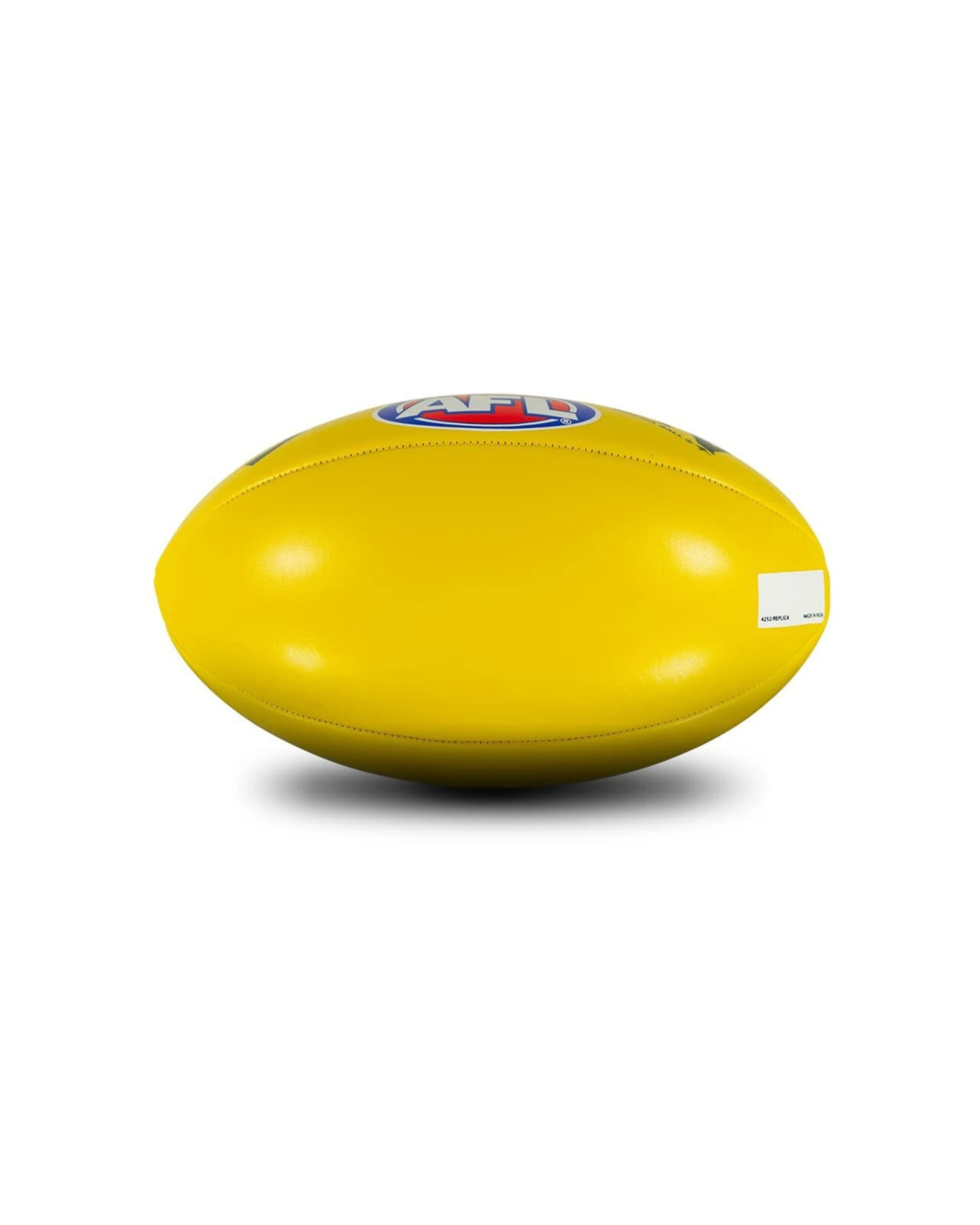 2 Sherrin AFL Football PVC Size 4 Recreational Replica For Grass Play Only - Yellow, 2 of 2