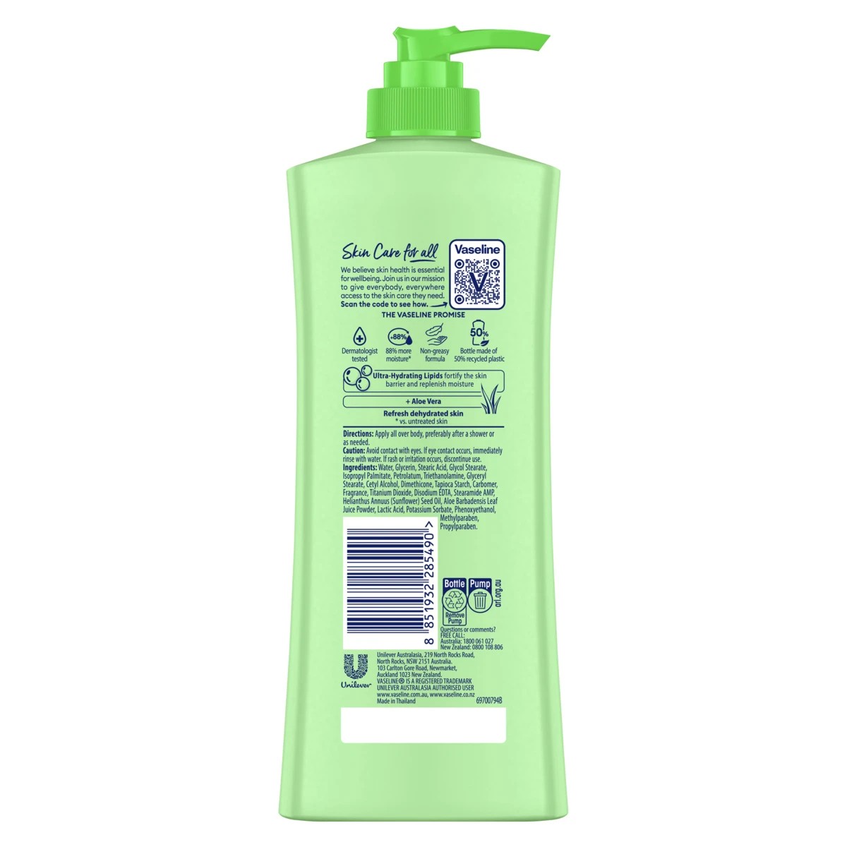 2 Vaseline Aloe Soothe Intensive Care Body Lotion 400ml, 2 of 6