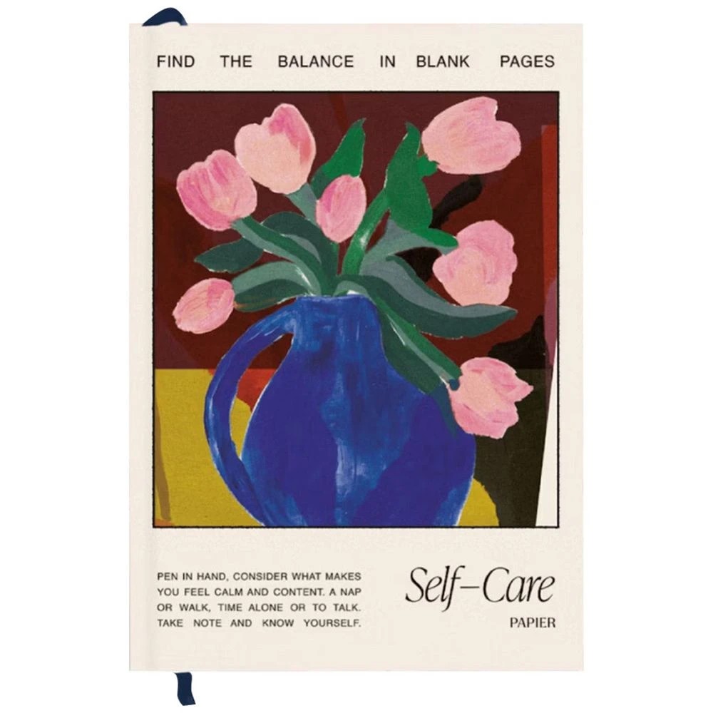 1 Papier Tulip Vase A5 Wellness Journal 192 Pages, 1 of 3