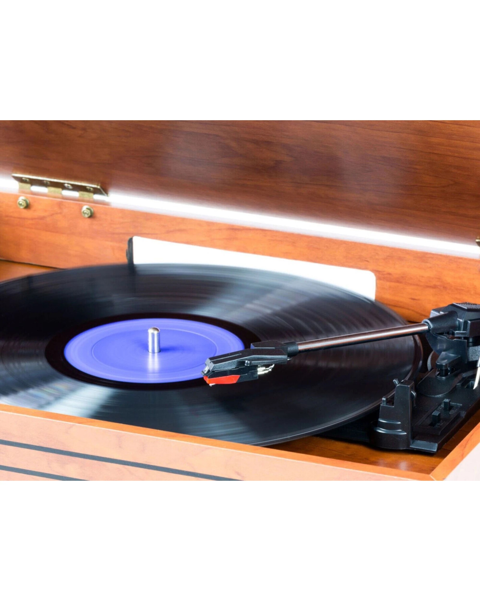 2 Lenoxx Retro Music Centre with Vinyl, CD Player & Wireless Streaming, 2 of 7