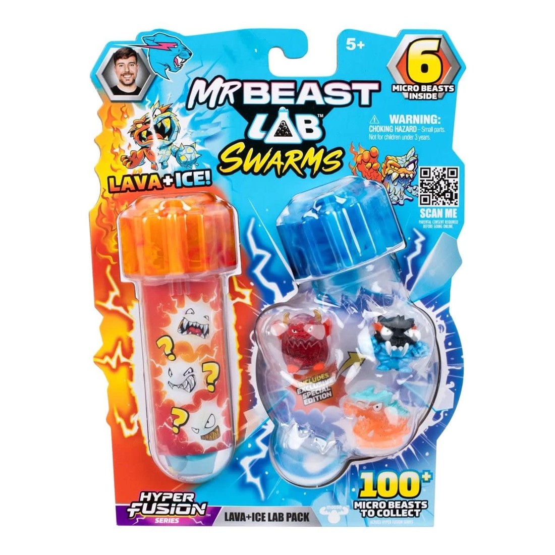 1 MrBeast Lab Swarms S3 Fire & Ice Pack Exclusive Playset, 1 of 10