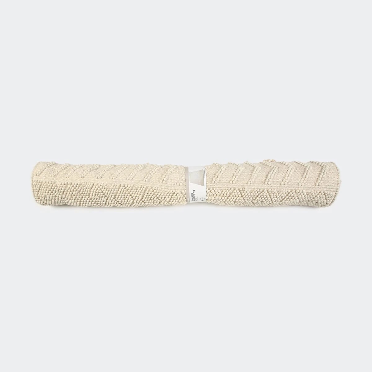 6 Woven Loop Wool Blend Rug - Cream, Large - 235cm x 160cm, 6 of 7