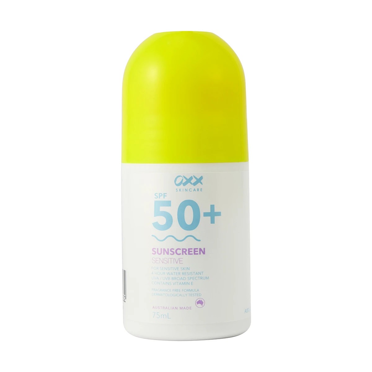 1 OXX Skincare SPF 50+ Sensitive Sunscreen 75ml - Vitamin E, 1 of 6