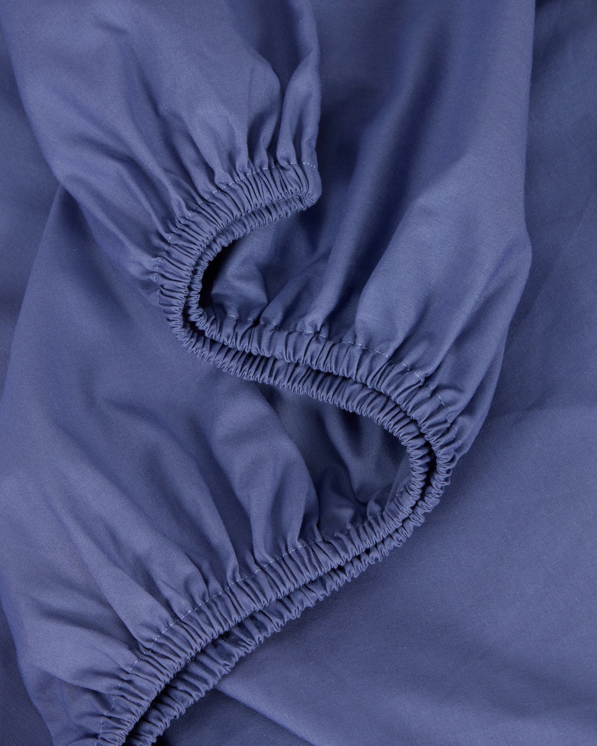 5 180 Thread Count Sheet Set - Double Bed, Mid Blue, 5 of 7