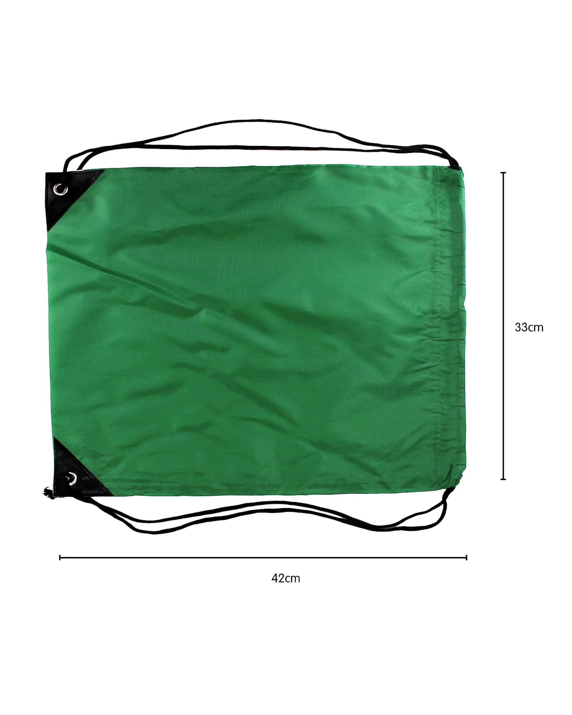 2 Partyrama Royal Drawstring Bags Pack of 6 - Green, 2 of 3