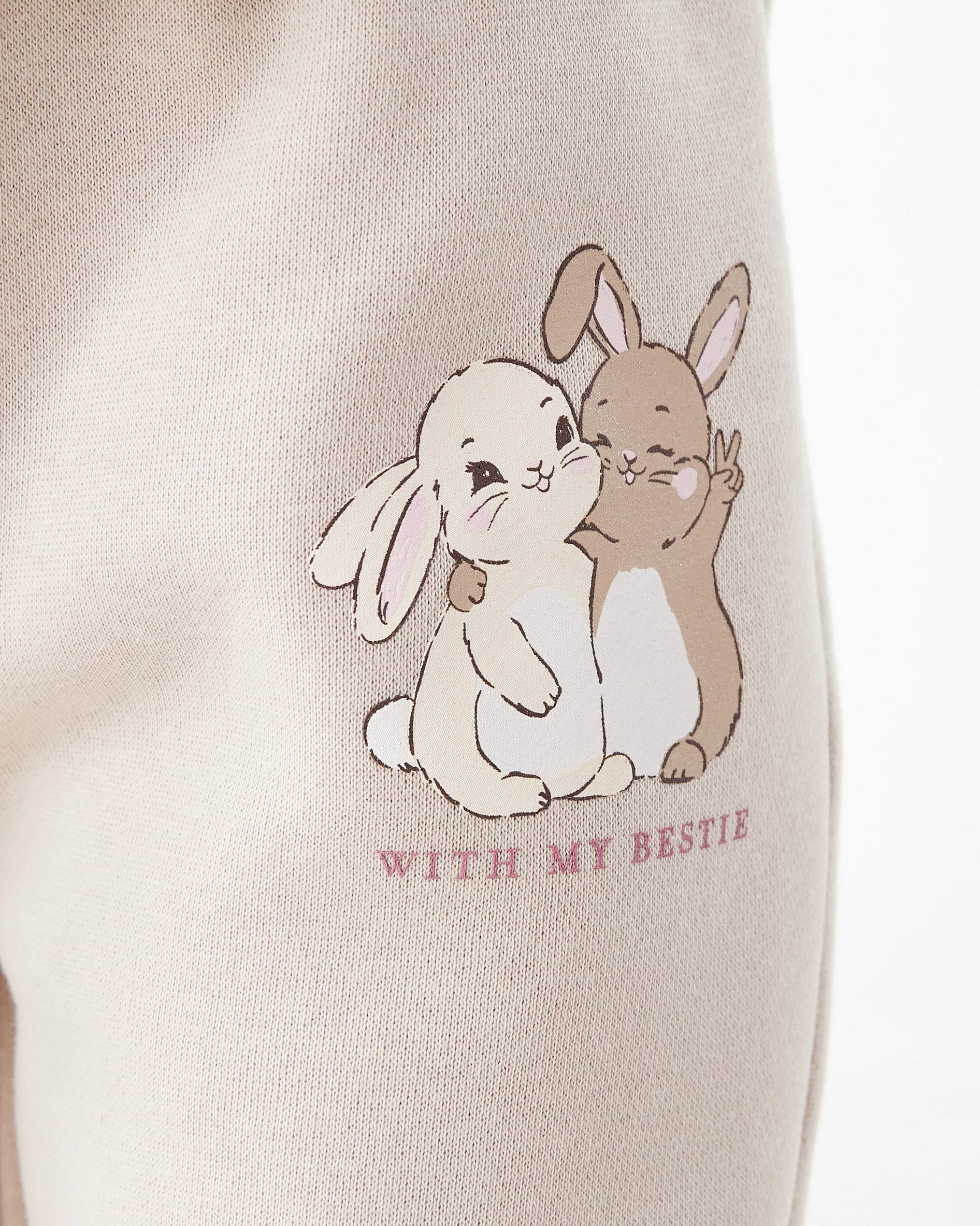 4 Print Trackpants Bge Bunny, 4 of 6