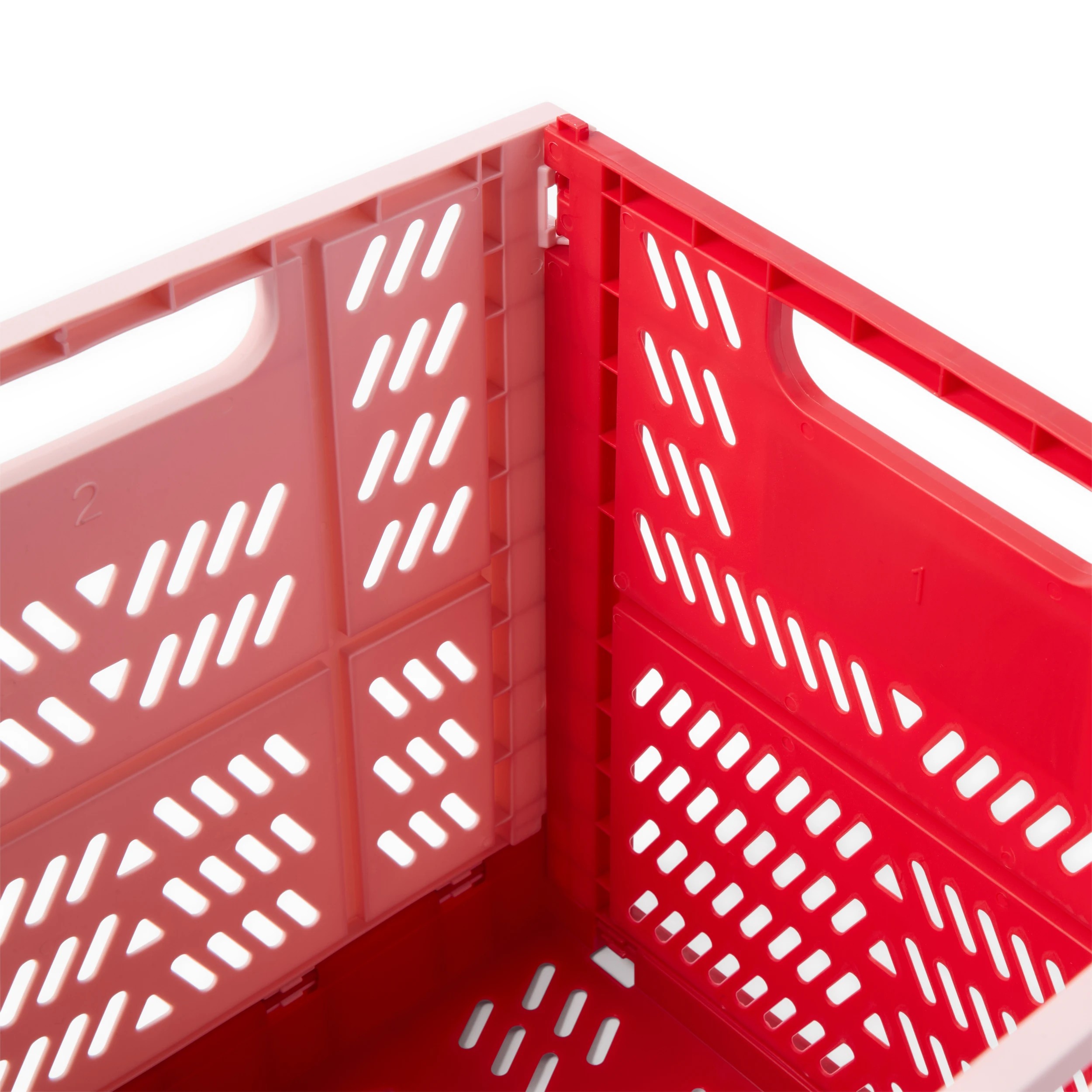 4 17L Square Collapsible Crate - Red, 4 of 5