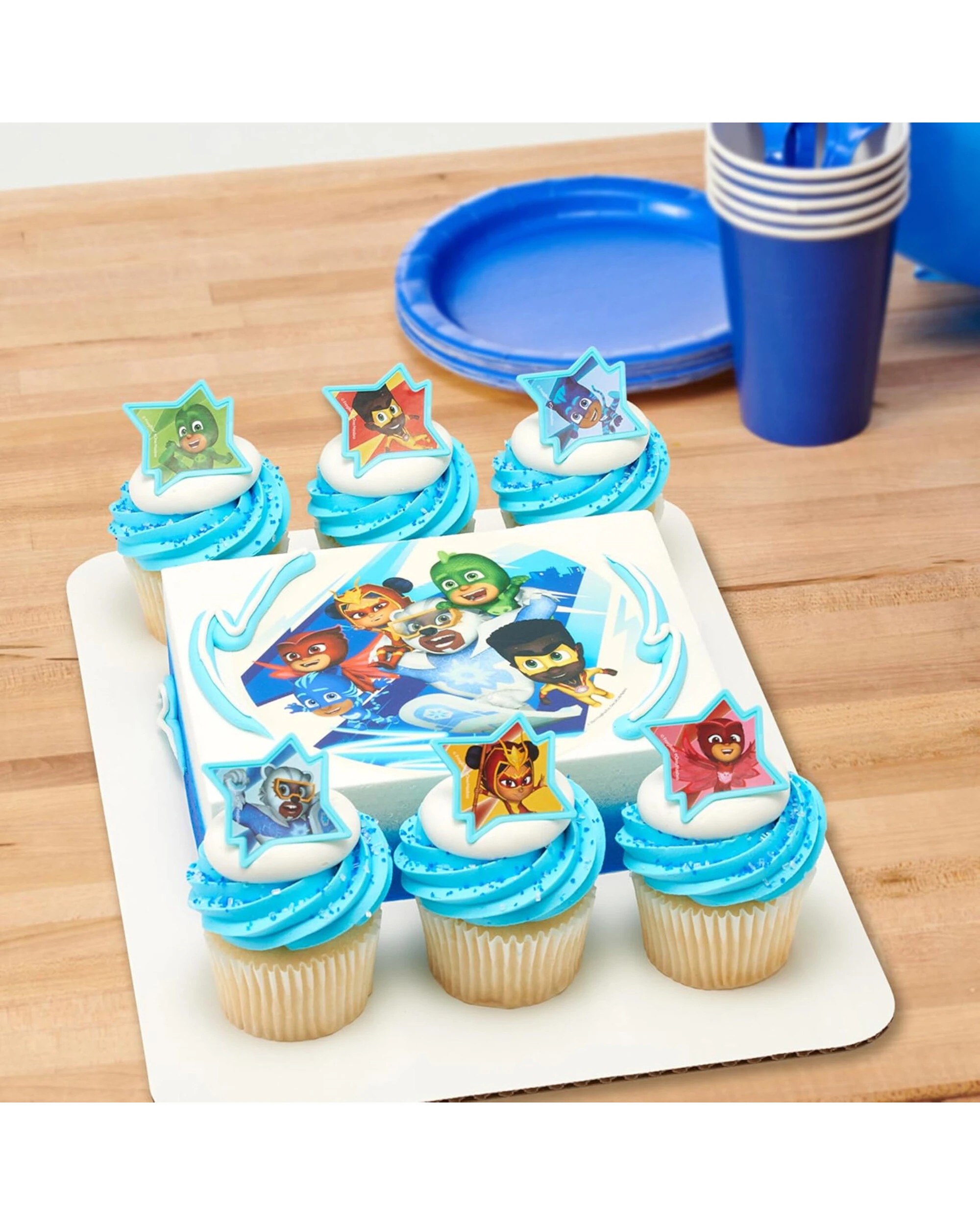 2 DecoPac PJ Masks Calling All Heroes Cupcake Rings Pack of 12, 2 of 3