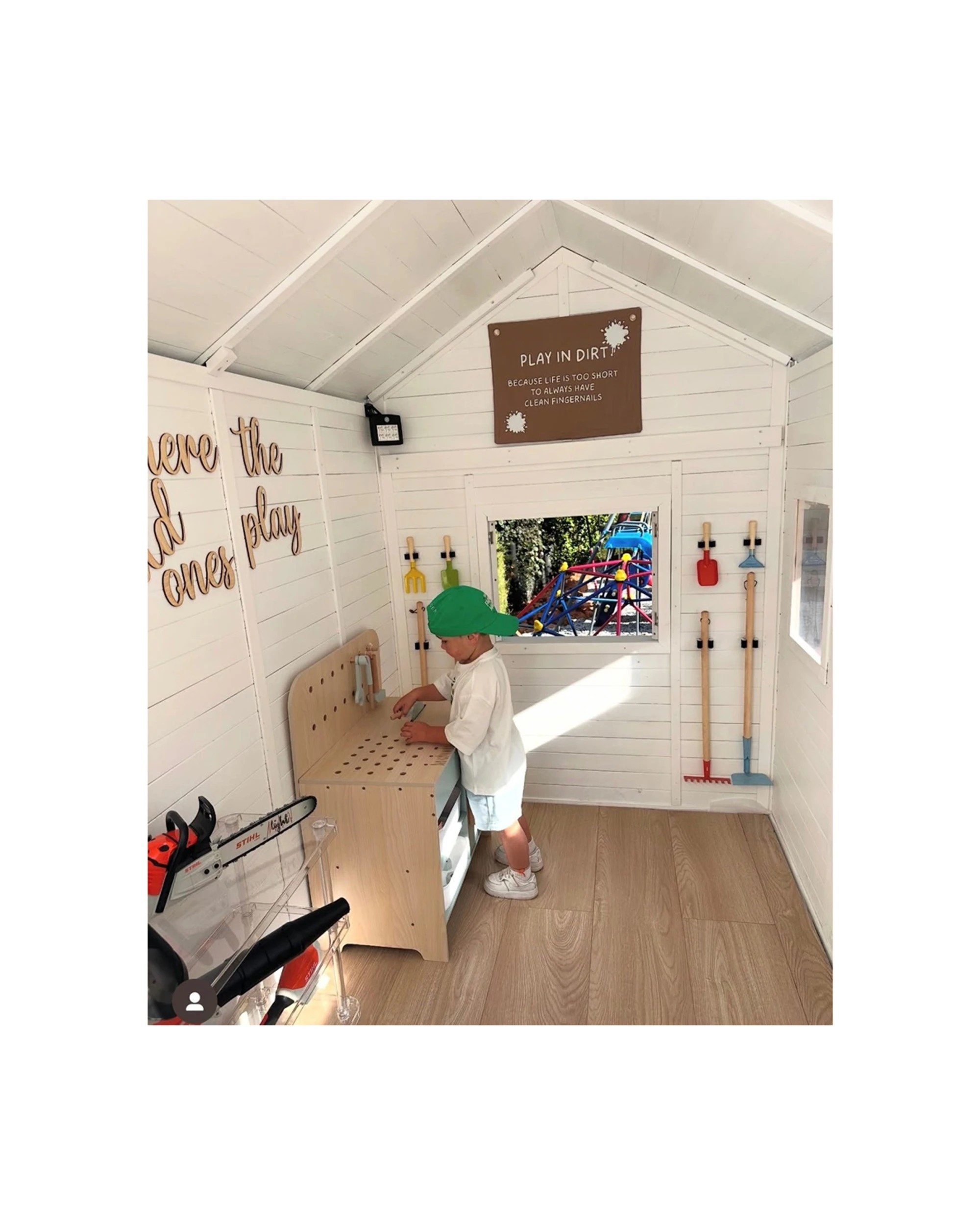 3 KIDZSHACK Delightful Shack Kids Wooden Cubby House Slide 3y+ - Grey, 3 of 3