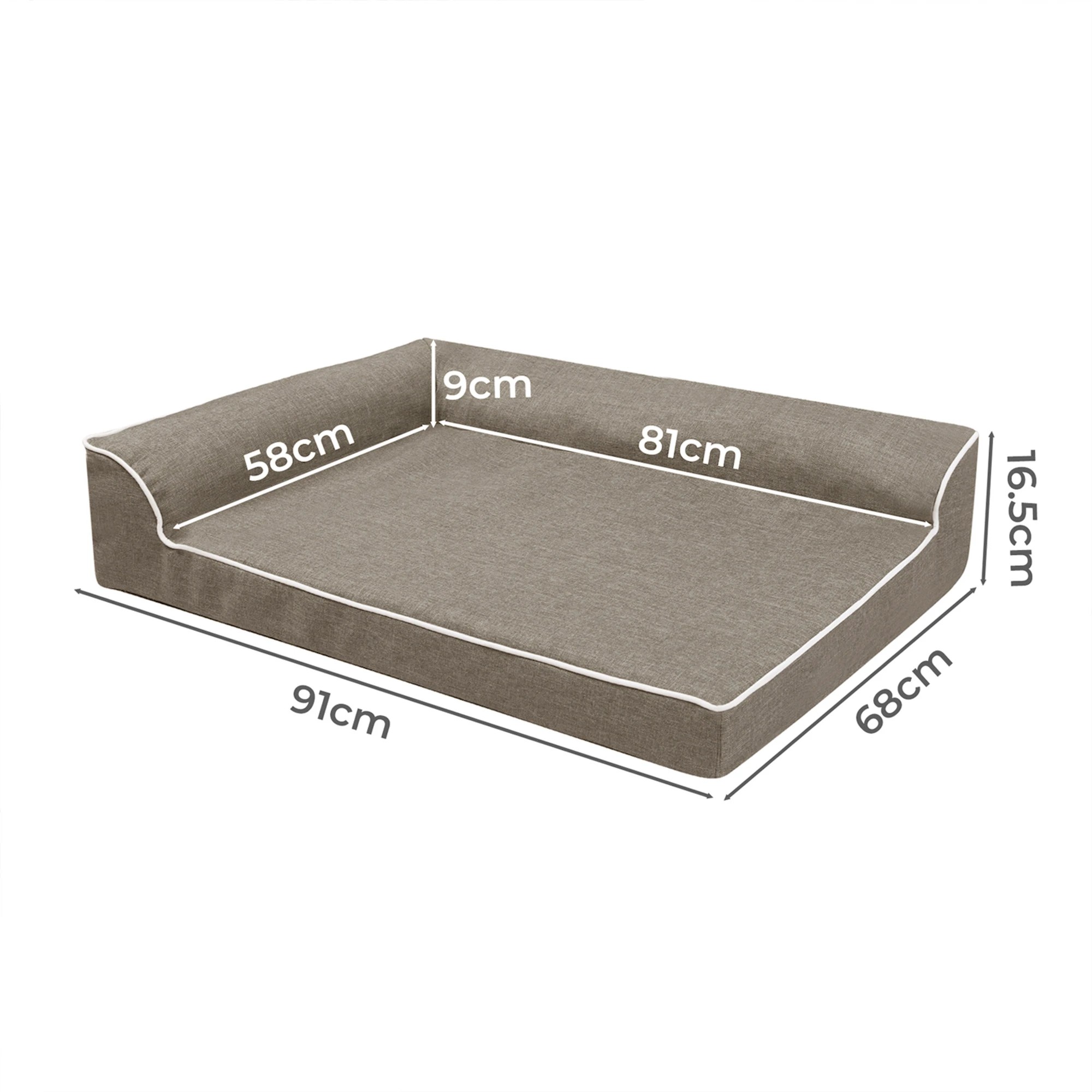3 Pawz Orthopedic Memory Foam Dog Bed Large, 3 of 7