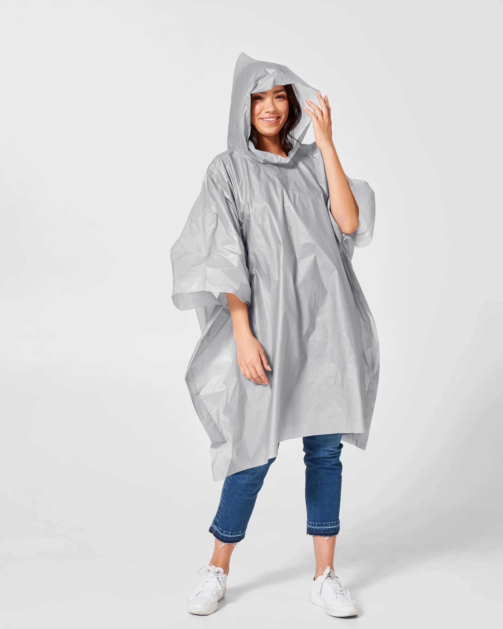 2 Rain and Shine Rain Poncho GREY, 2 of 4