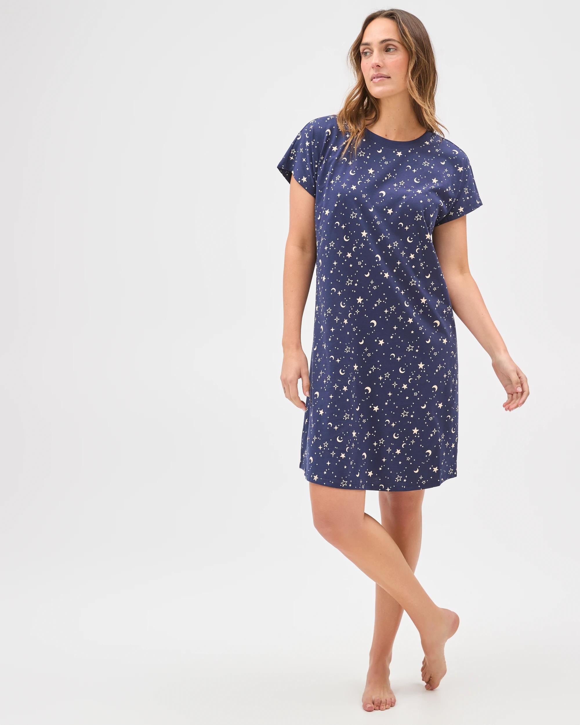 2 Target Woman Australian Cotton T-Shirt Nightie STARGAZER, 2 of 7