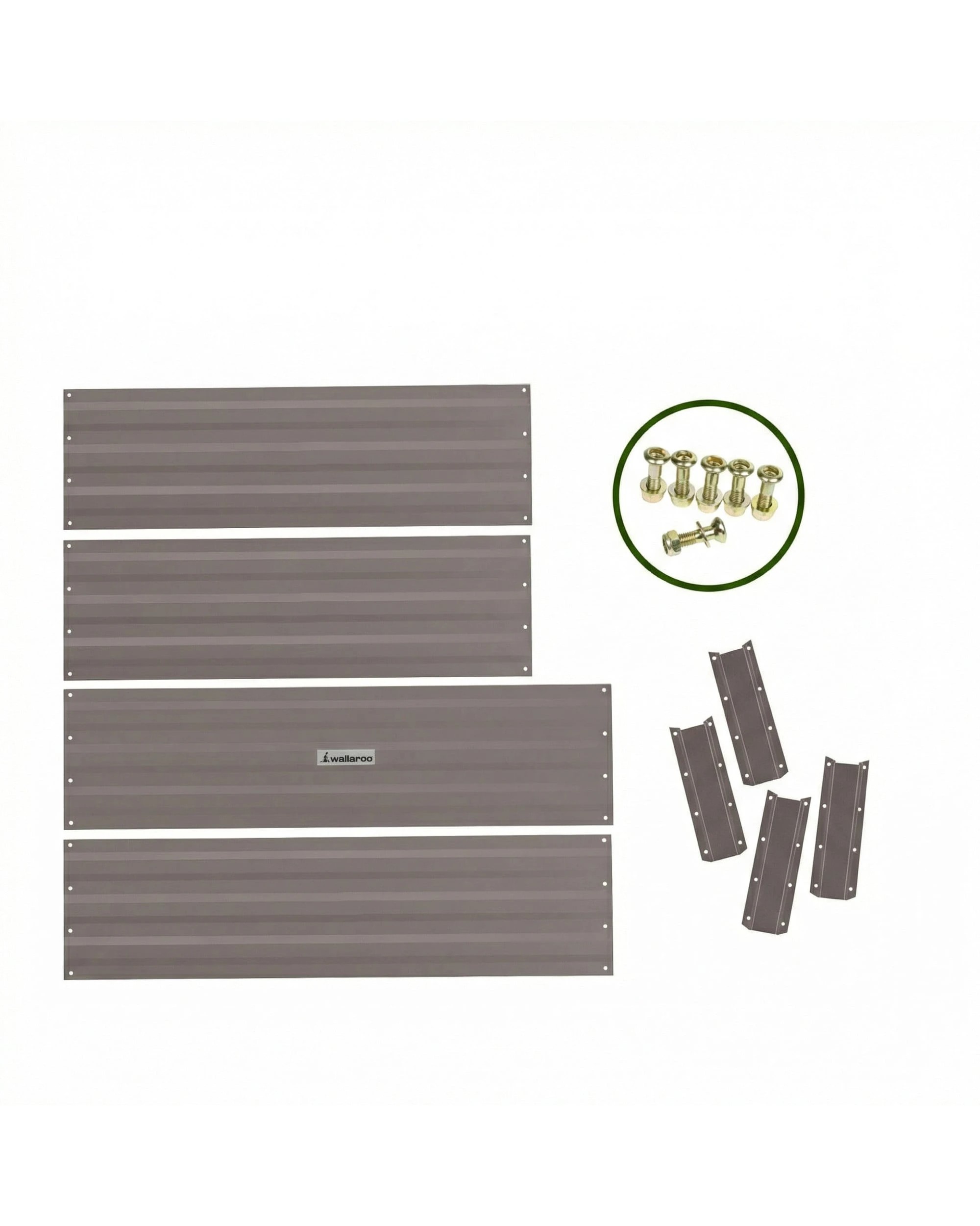 8 Wallaroo Steel Raised Garden Bed 120 x 60 x 30cm Flowers Vegetables Plants Herbs - Grey, 8 of 8