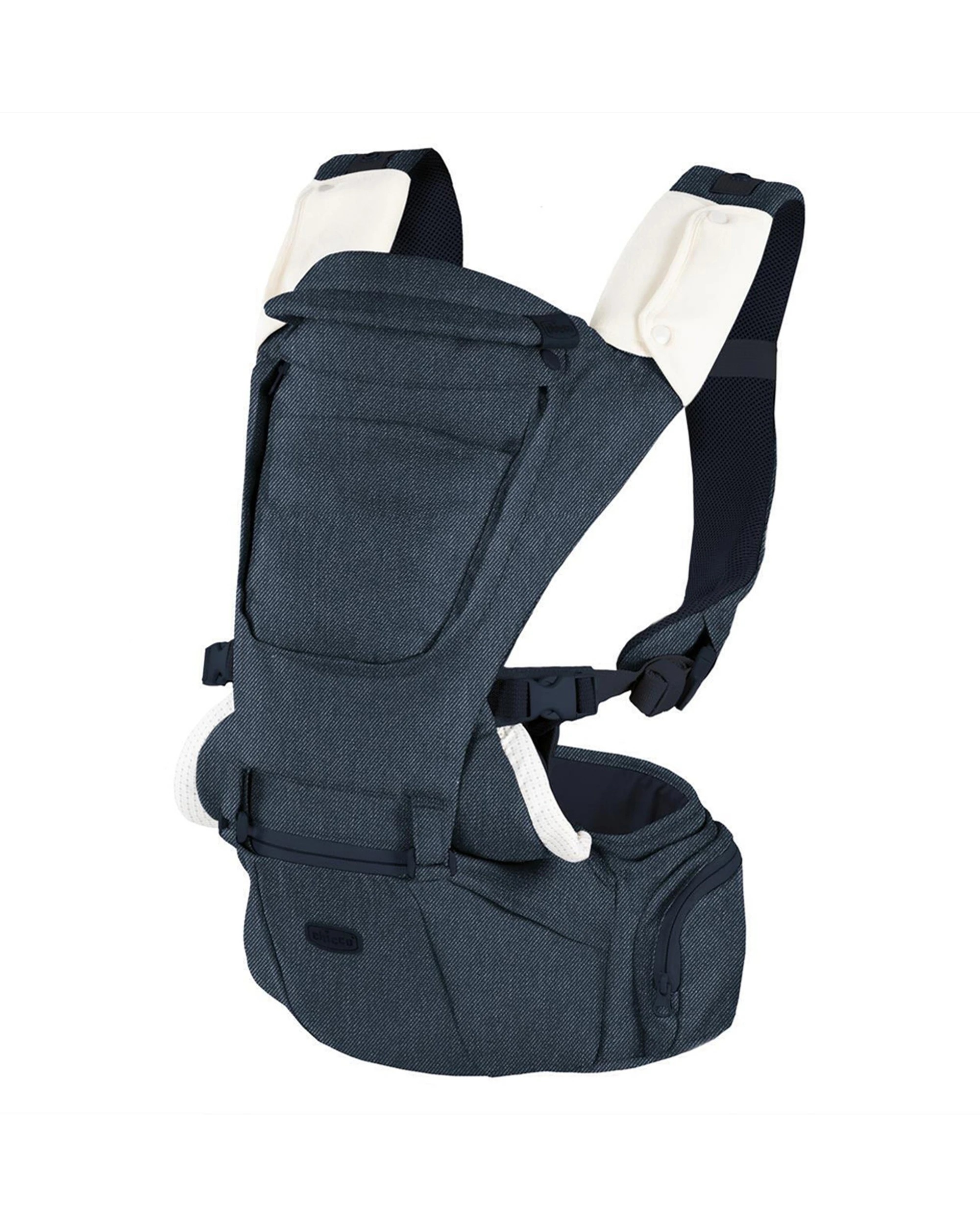 1 Chicco Juvenile Baby 3in1 Hip Seat Carrier Detachable Base Ergonomic Denim 40cm - Multi, 1 of 2