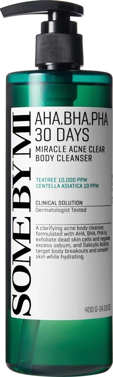 1 SOME BY MI AHA, BHA, PHA 30 Days Miracle Acne Clear Body Cleanser 400g, 1 of 4