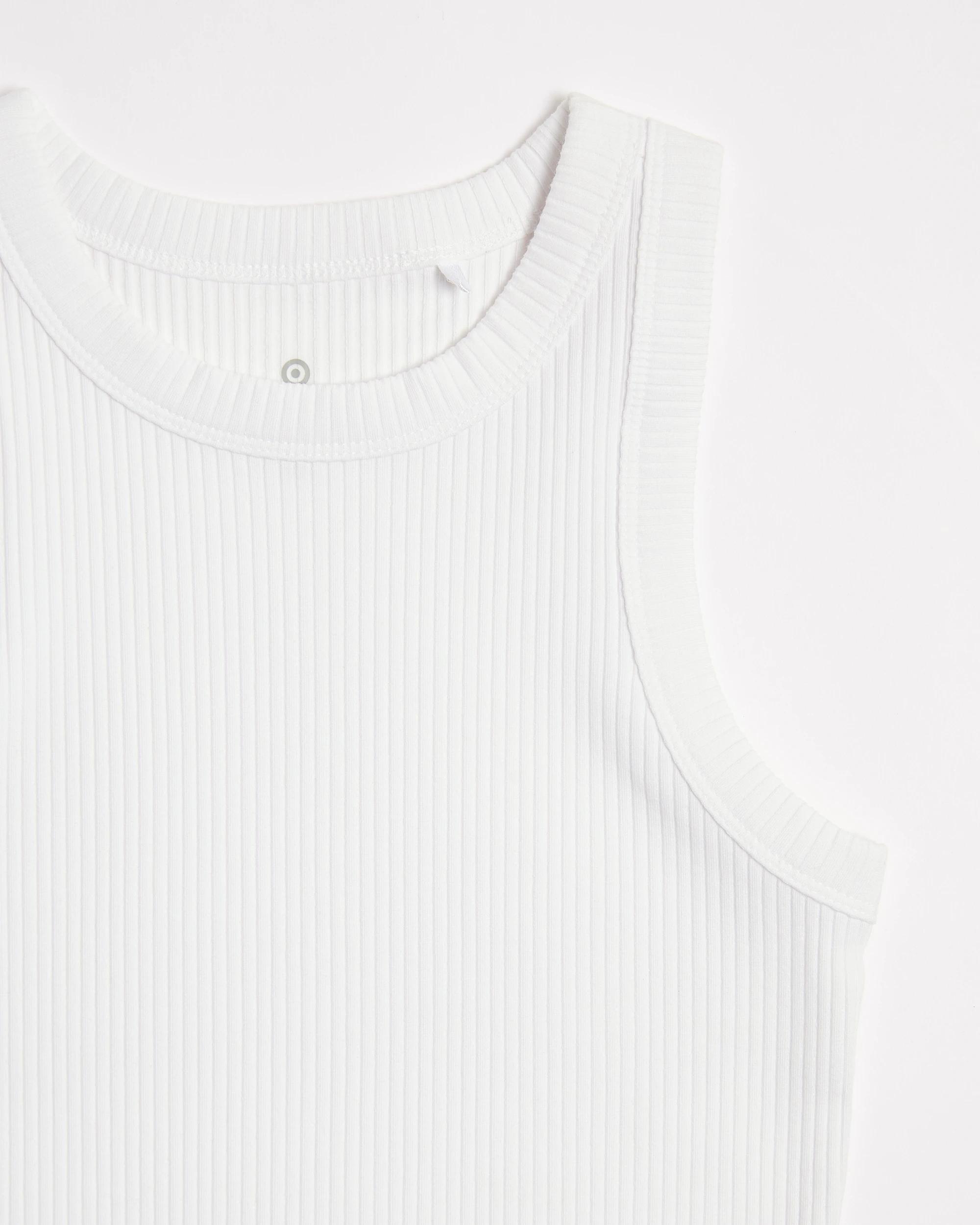 5 Target Australian Cotton Racer Back Rib Tank WHITE, 5 of 5