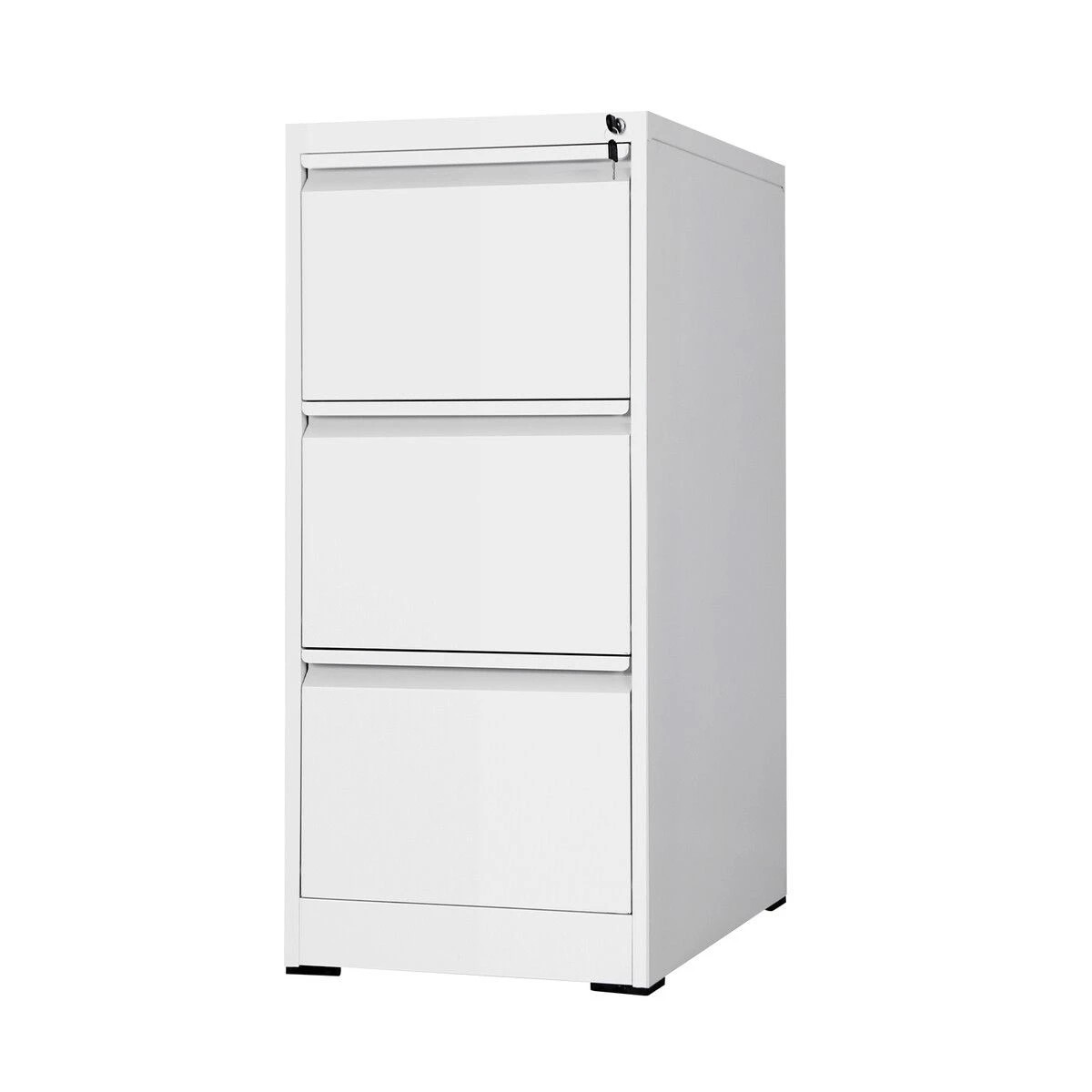 1 Ausway 3 Drawer File Cabinet Steel Office Home Storage Locking Filing Cupboard, 1 of 1