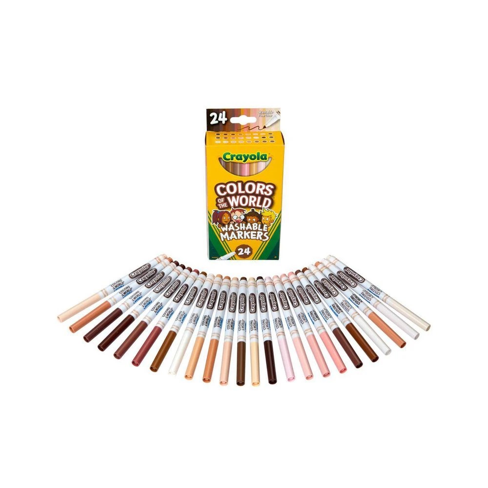 2 Crayola Colors of the World Fine Line Markers 24 Pack, 2 of 2