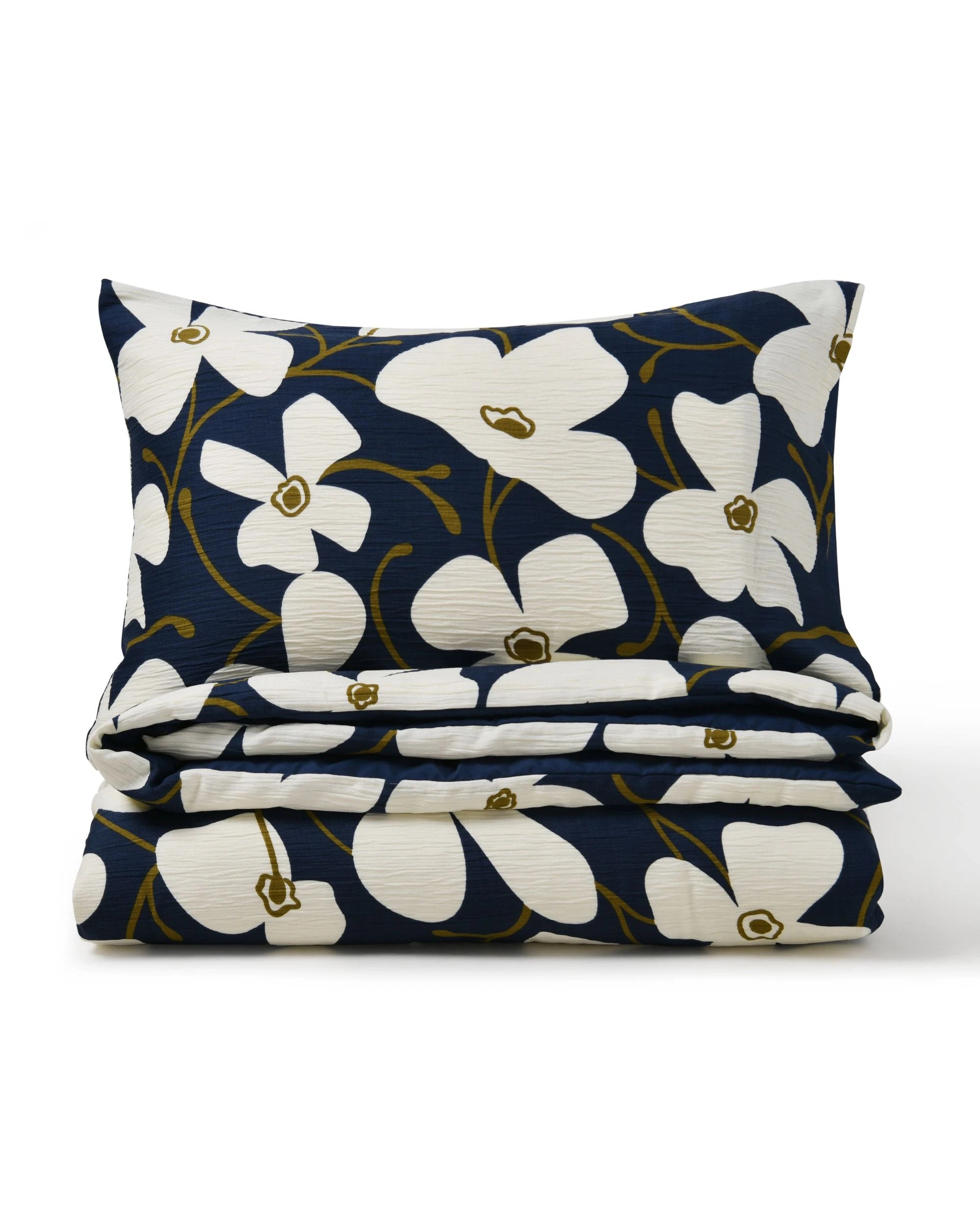 2 Dreamaker Ezra Floral Printed Quilt Cover Set - King Bed - Navy, 2 of 7