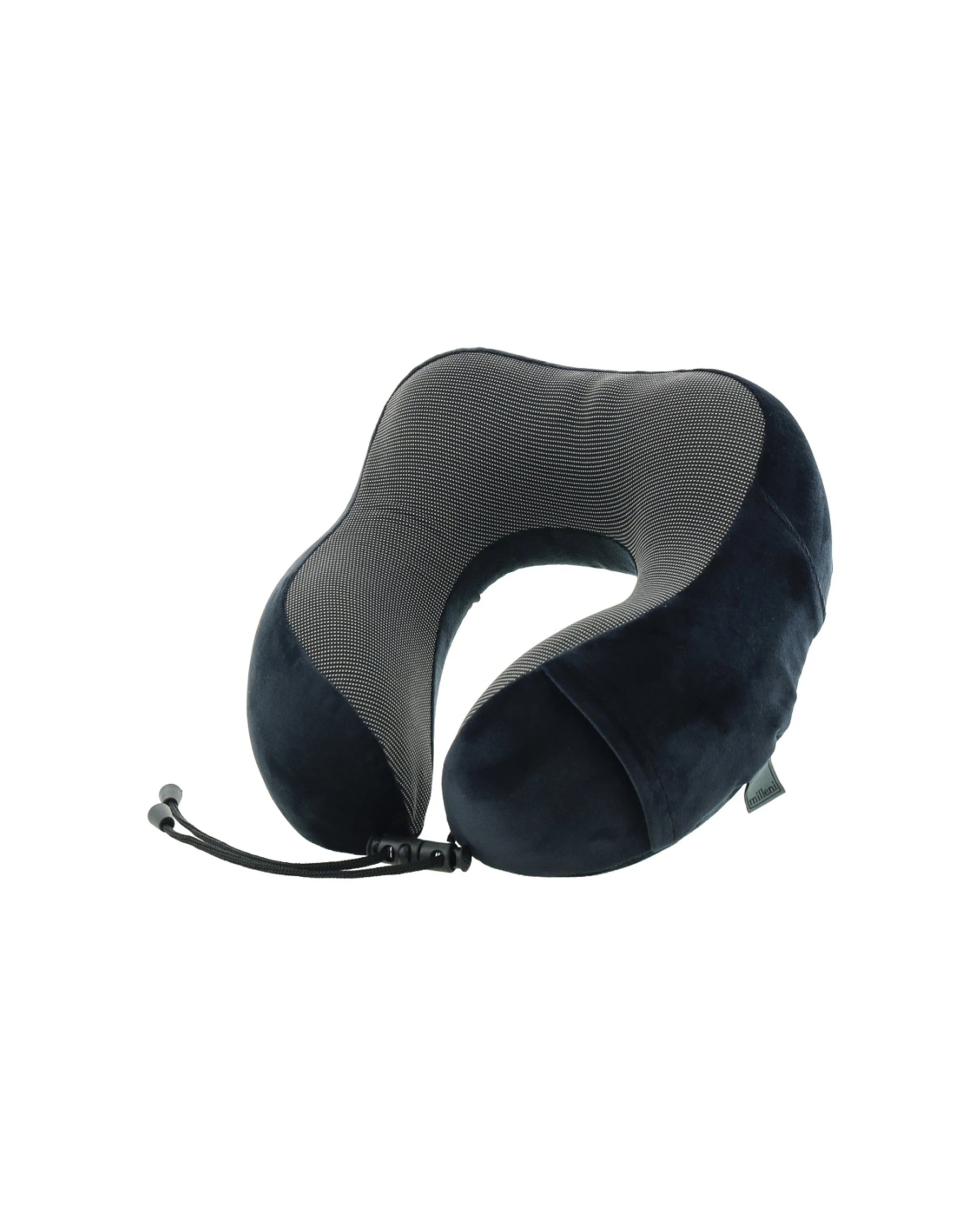 3 Milleni Travel Ergonomic Memory Foam Adjustable Soft Cover Neck Pillow - Black, 3 of 5