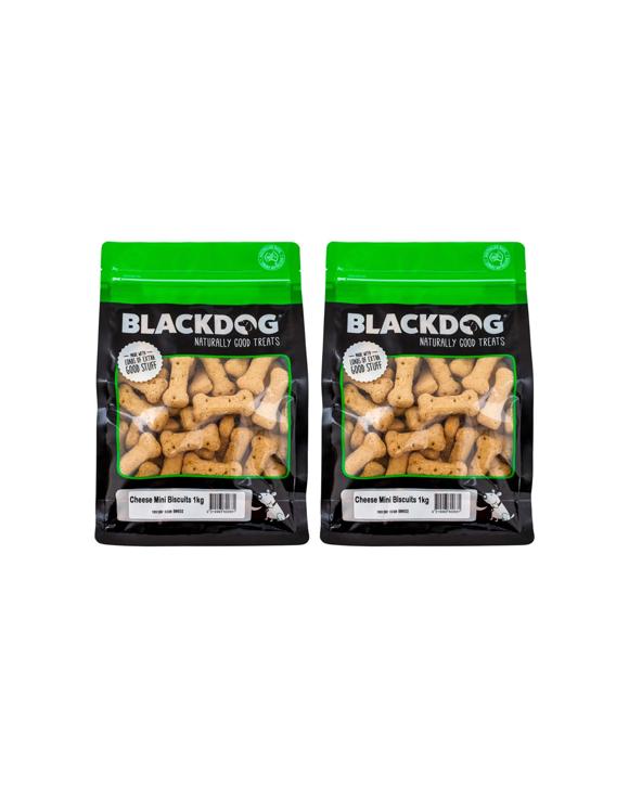 Blackdog Mini Biscuits Cheese Dog Treats 2 Pack Oven Baked High Protein - Natural
