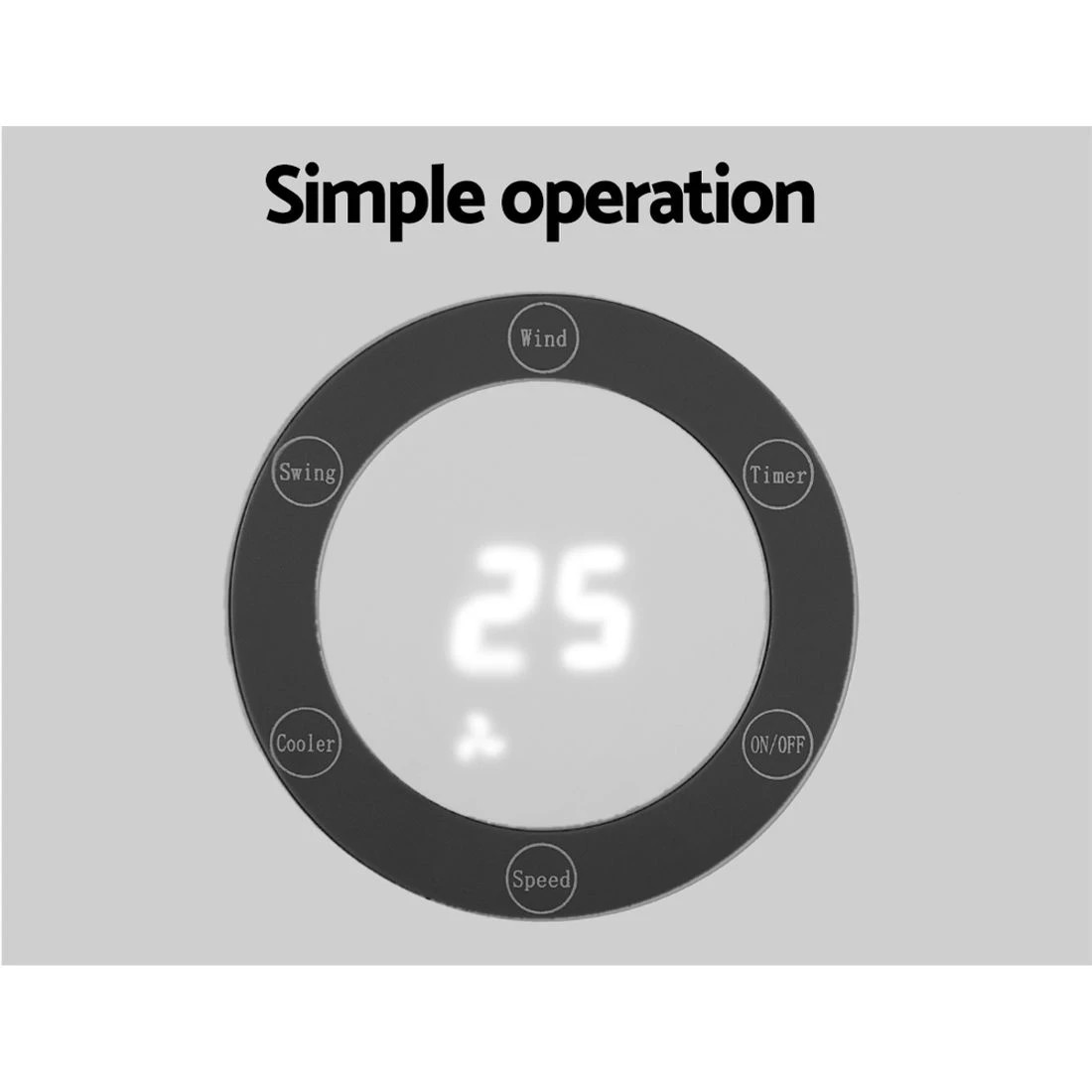 5 Devanti Tower Evaporative Air Cooler 6L
 - white, 5 of 6