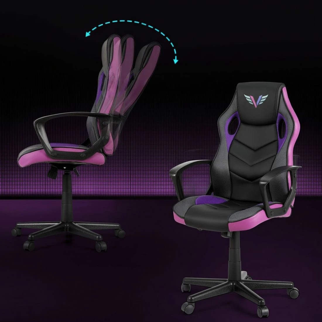 5 Artiss Gaming Office Chair Computer Chairs - Purple, 5 of 5