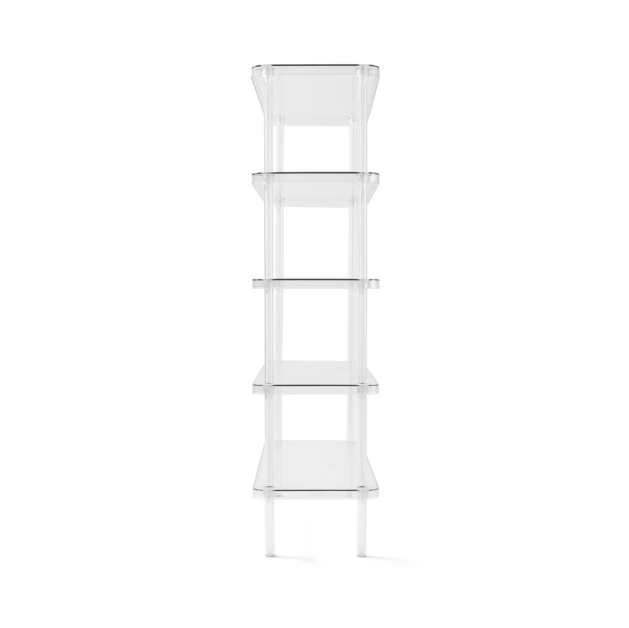6 5 Tier Clear Shoe Rack - Clear, 6 of 8