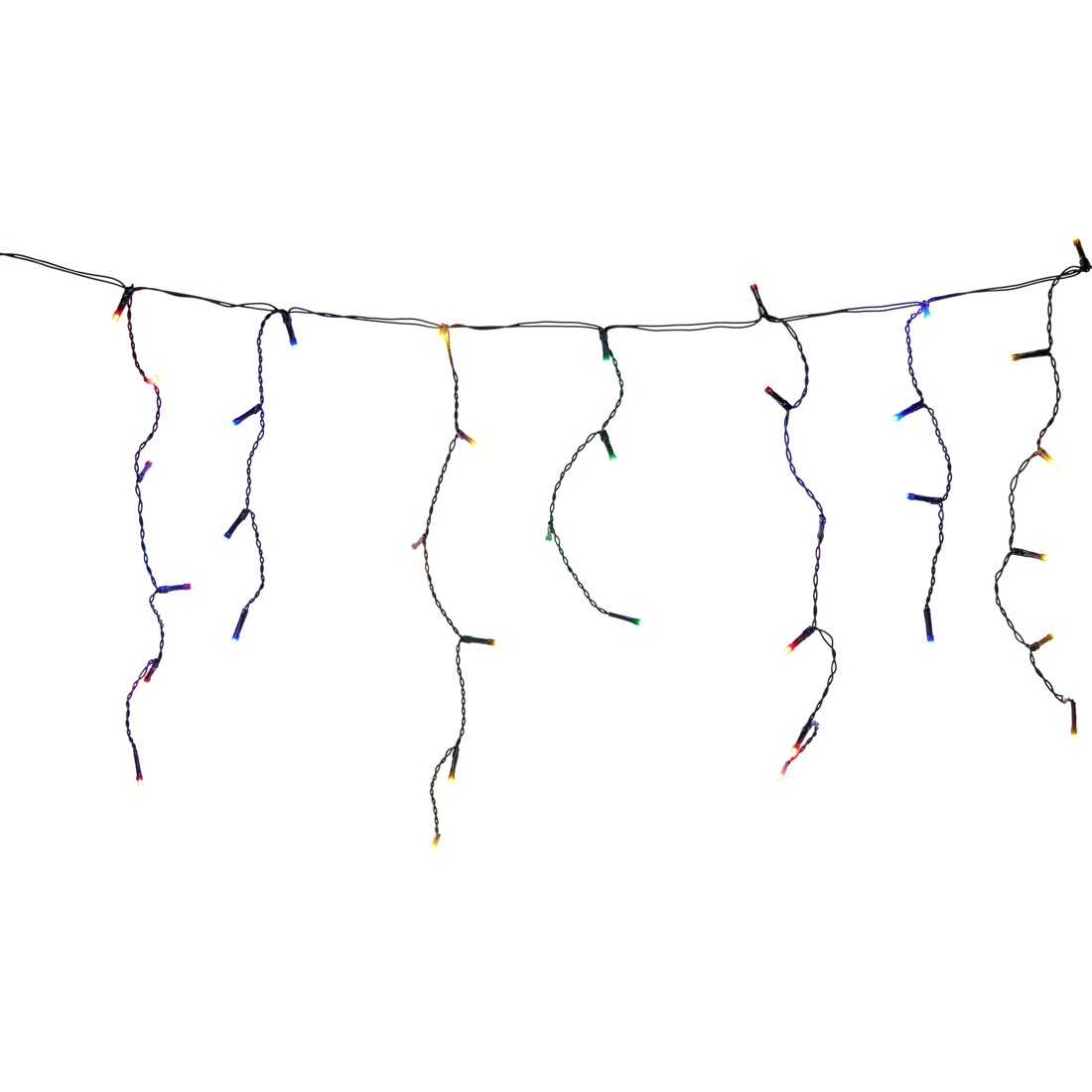 2 Low Voltage 250 LED Multifunction Multi-Coloured Icicle String Lights, 2 of 8