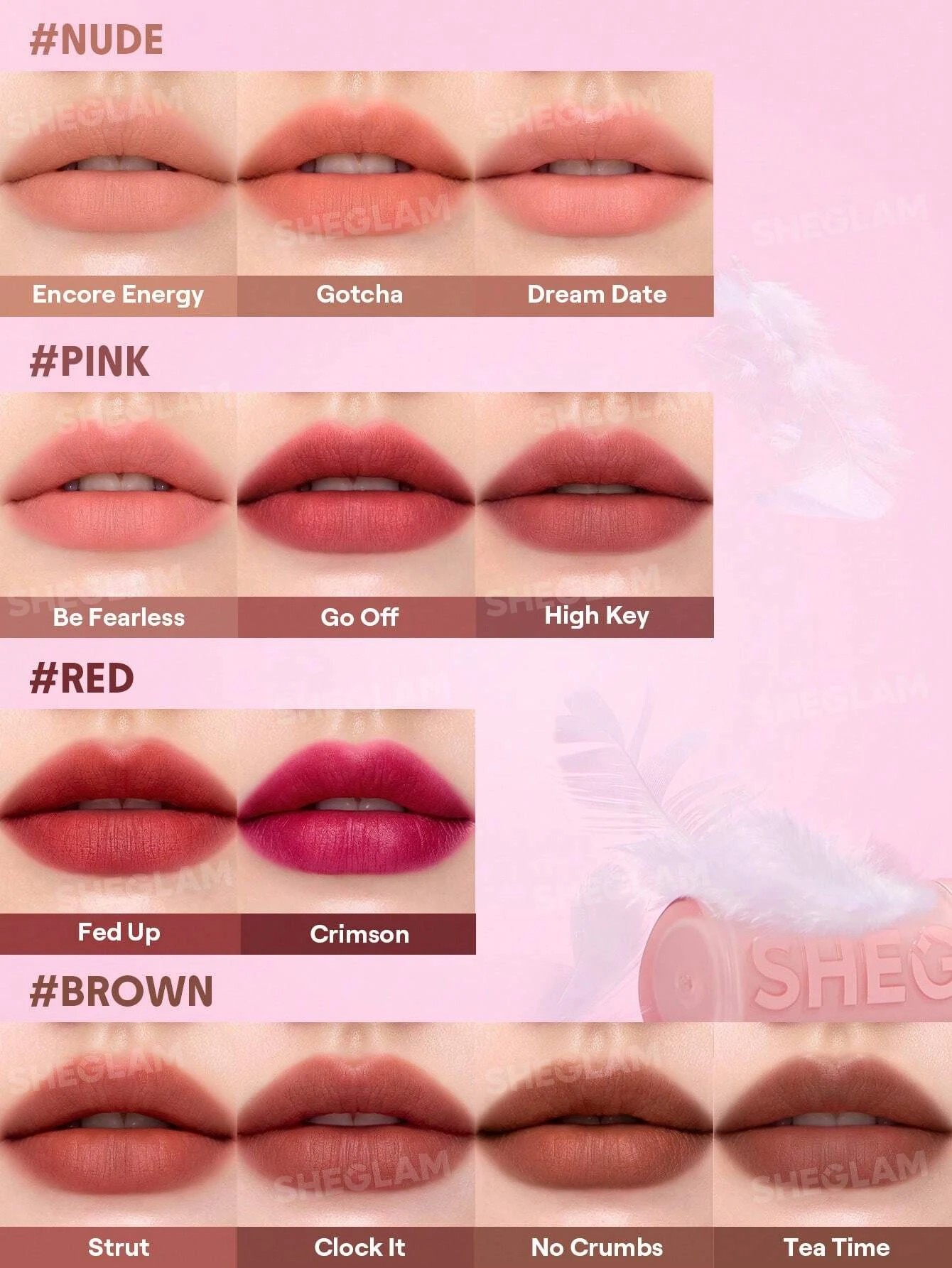 6 SHEGLAM Lip Veil Cushion Lightweight Lipstick - High Key, 6 of 7