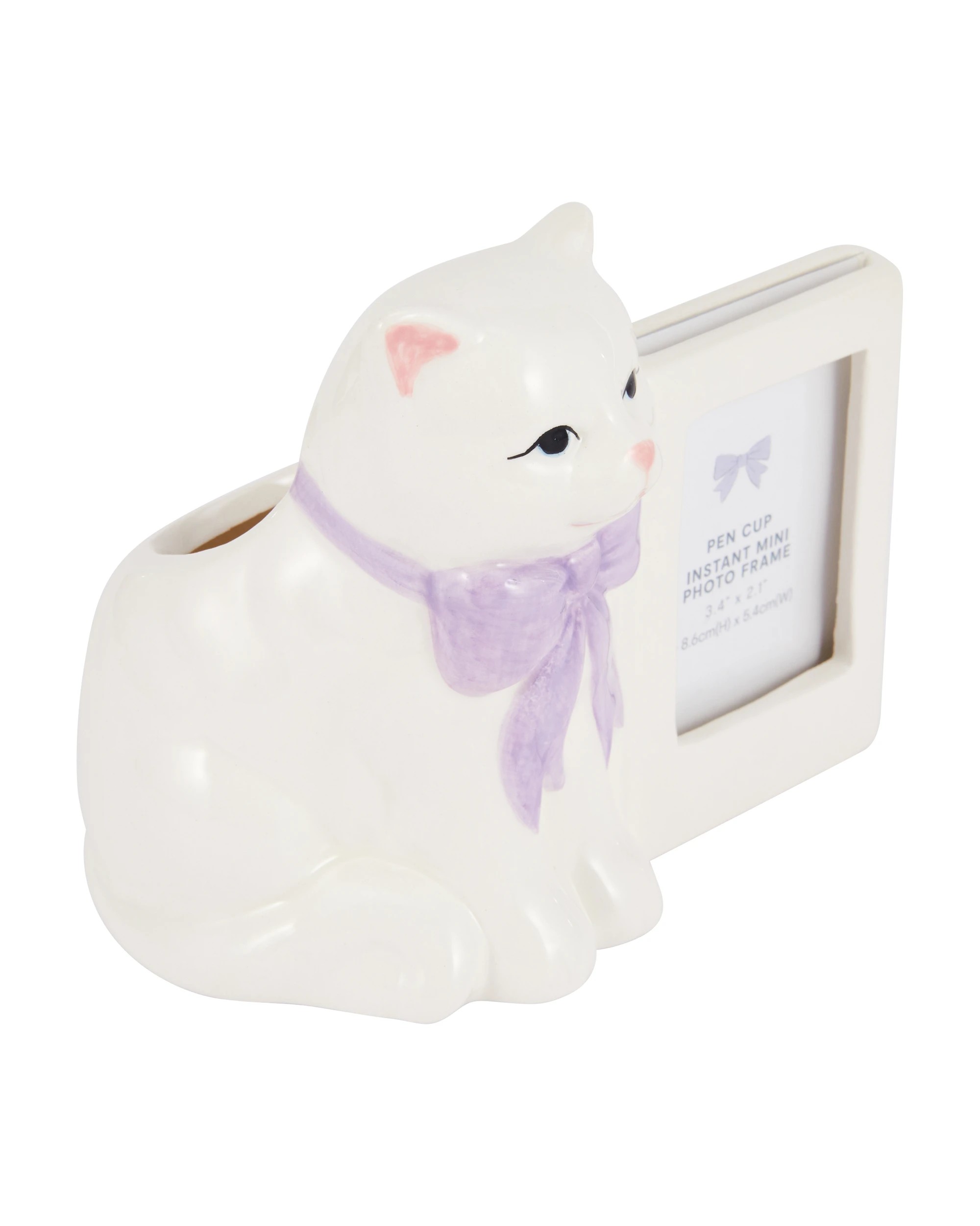 2 Cat Ceramic Pen Cup, 2 of 6