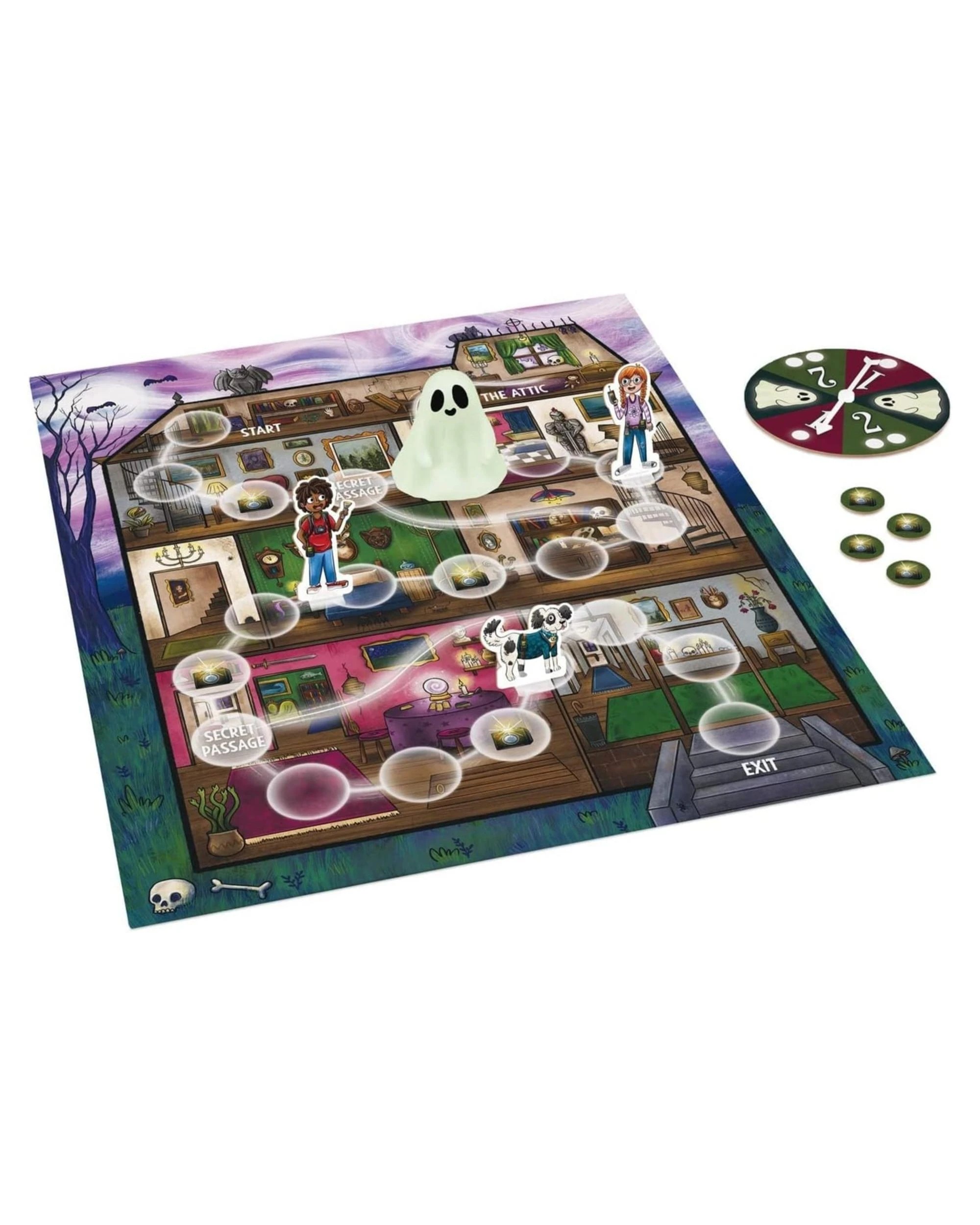 2 Peaceable Kingdom The Ghost in the Attic Board Game, 2 of 7