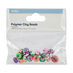 20 Piece Polymer Clay Beads