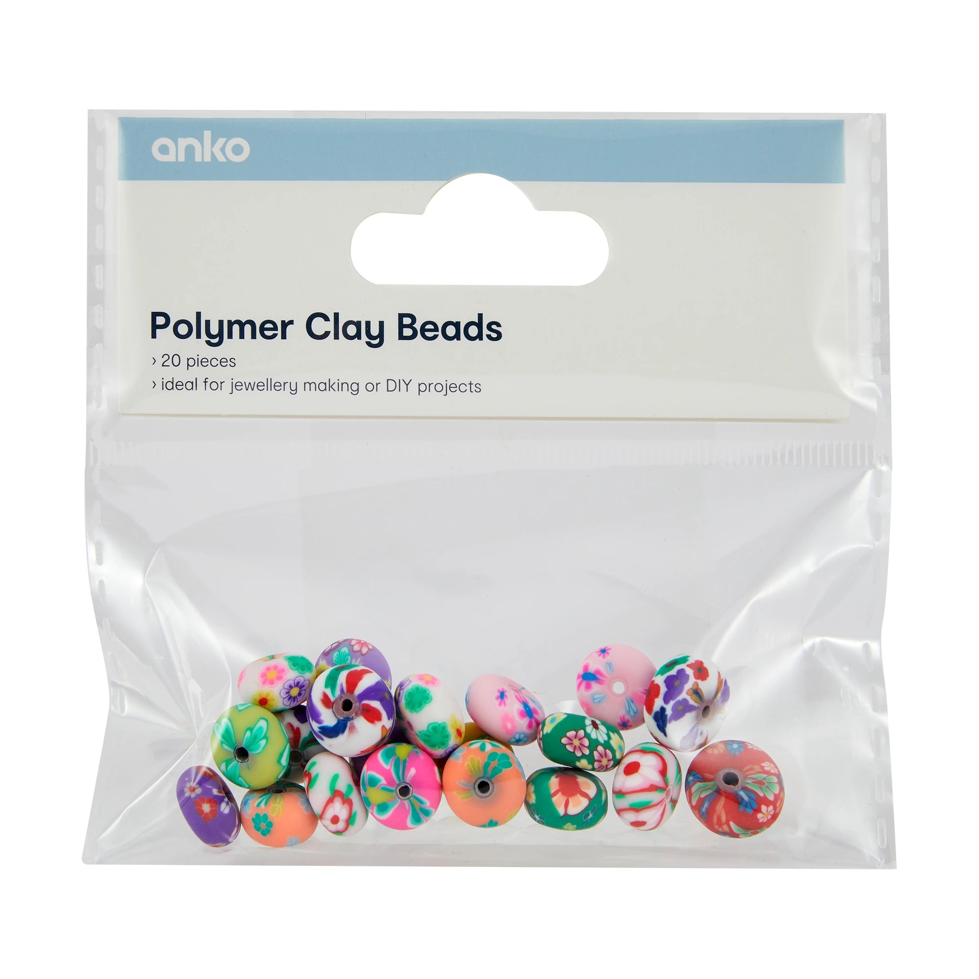 1 20 Piece Polymer Clay Beads, 1 of 2